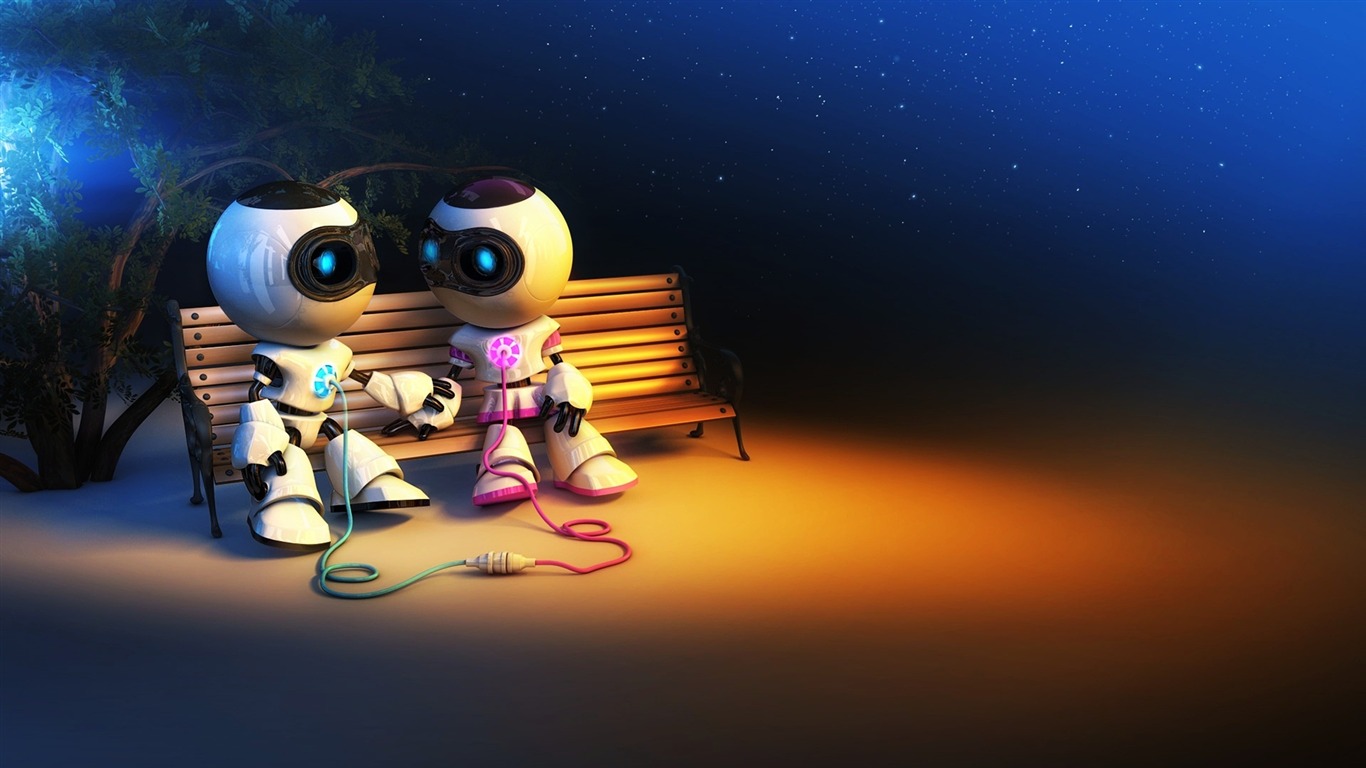 3D Robot Desktop Wallpapers