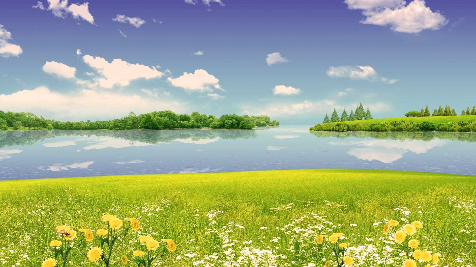 3D Summer Scenery Wallpapers