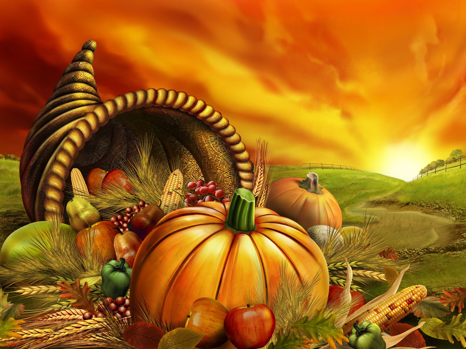 3D Thanksgiving Wallpapers