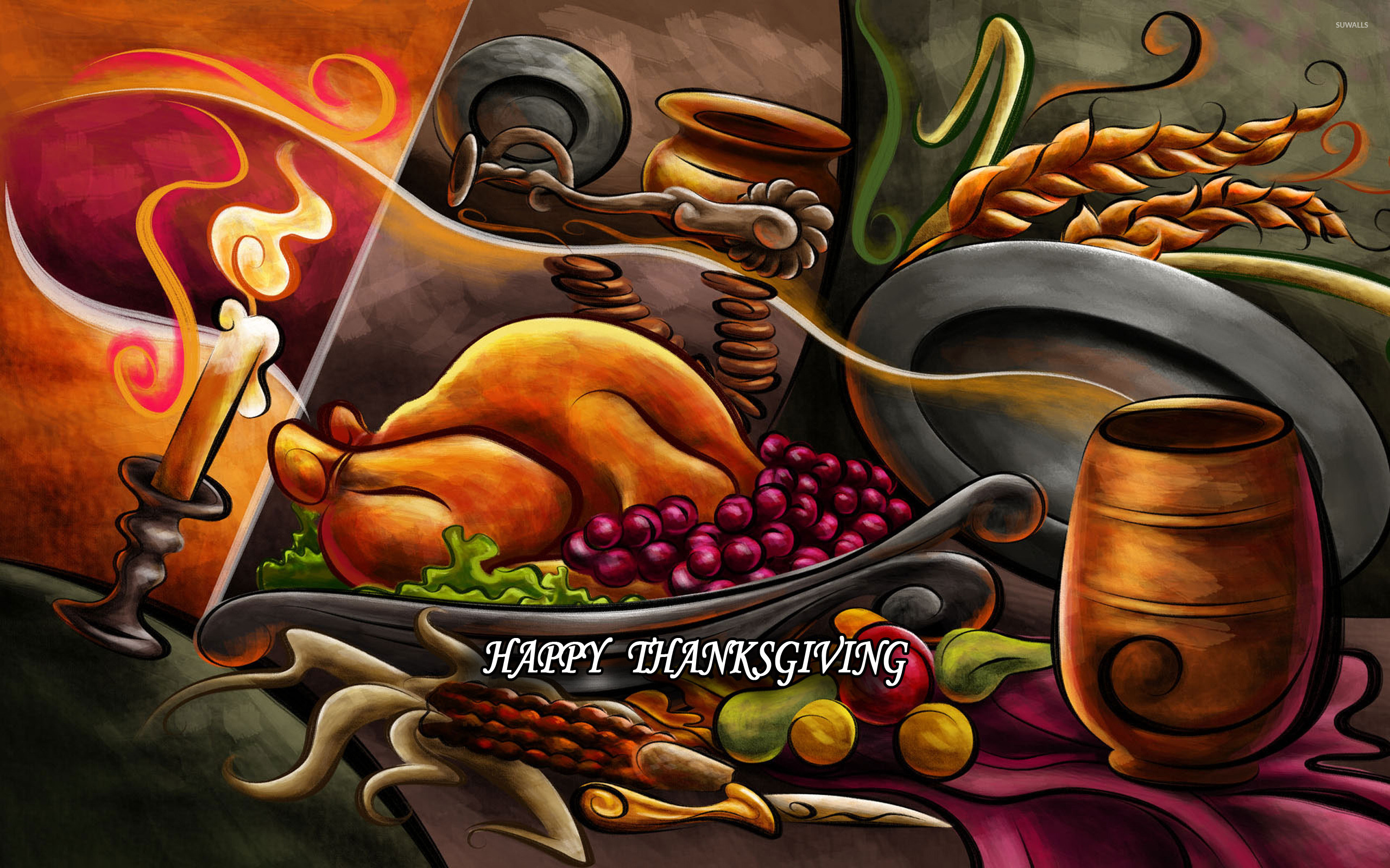 3D Thanksgiving Wallpapers