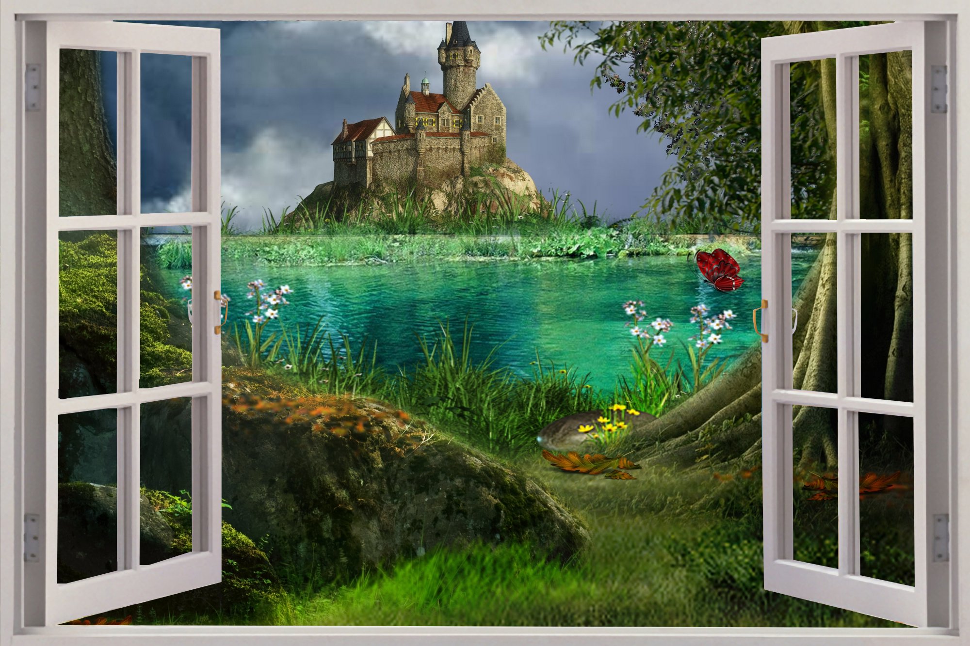 3D Window View Wallpapers