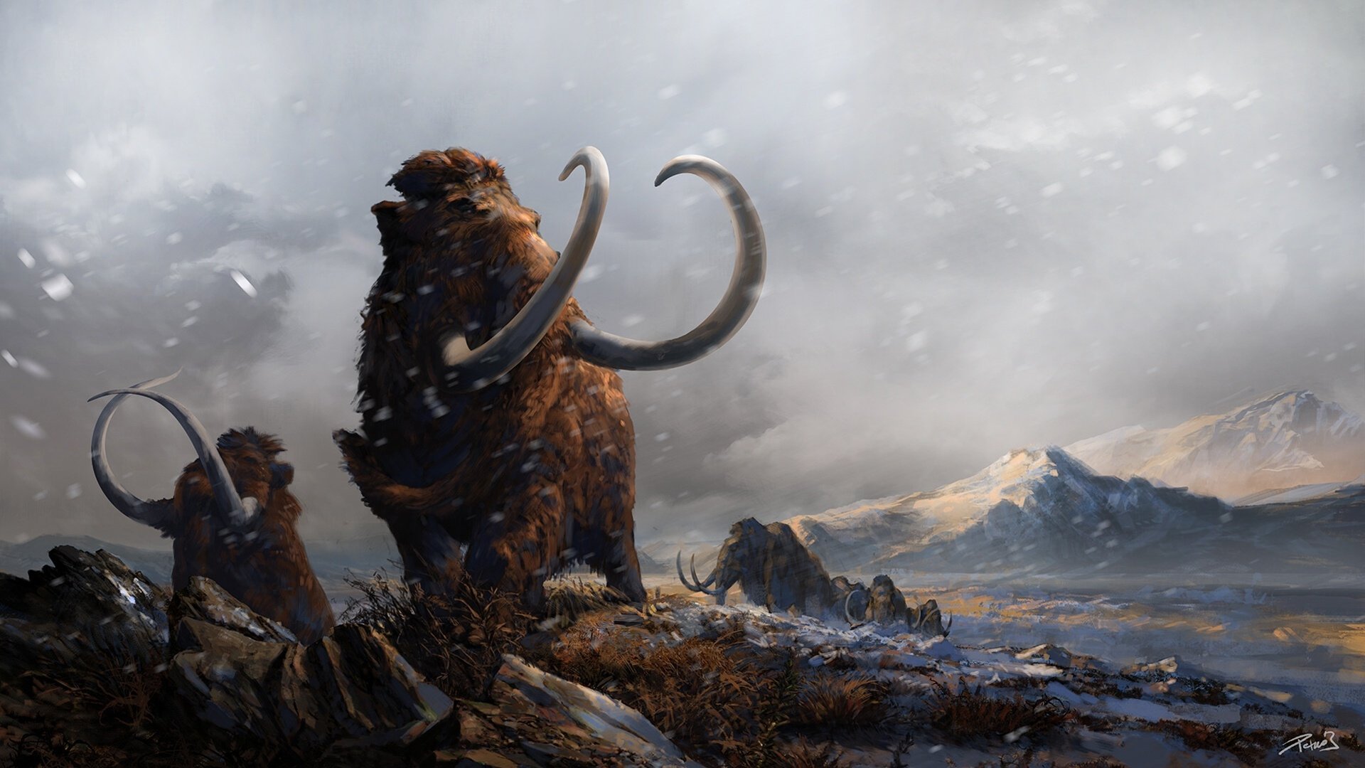 4K Cute Baby Mammoth Wallpapers