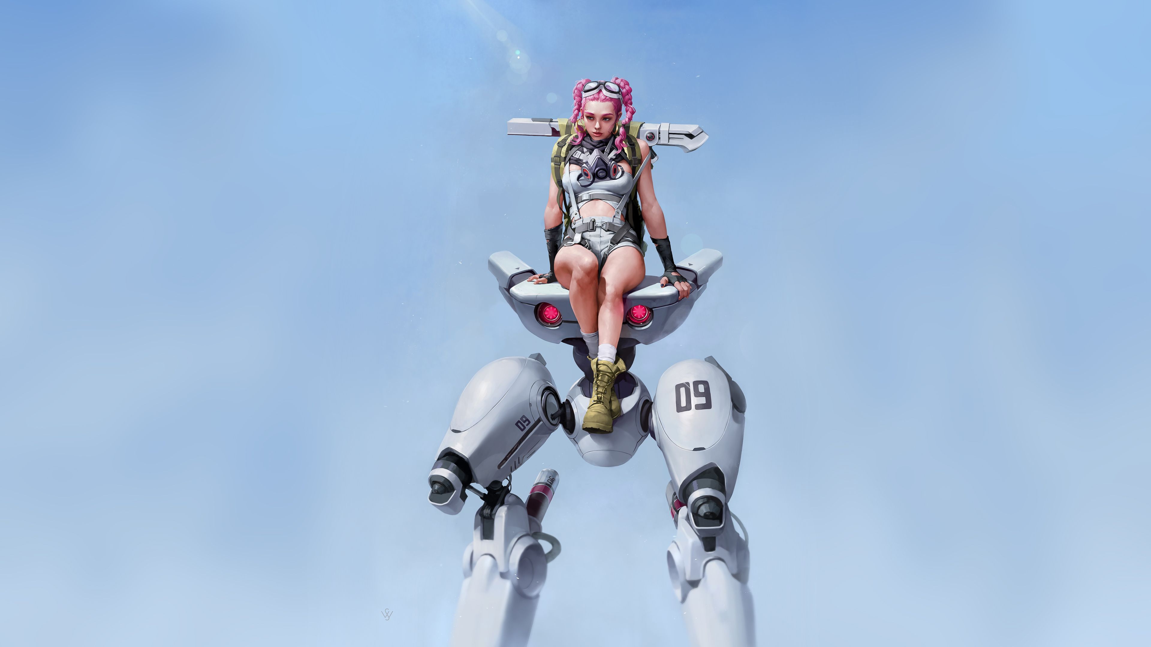 4K Cyborg Girl Wallpapers