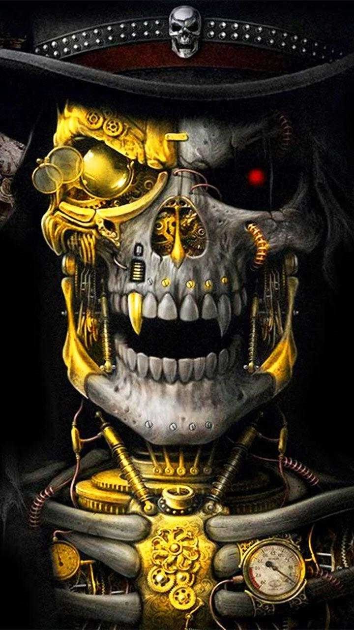 4K Gold Skull Wallpapers