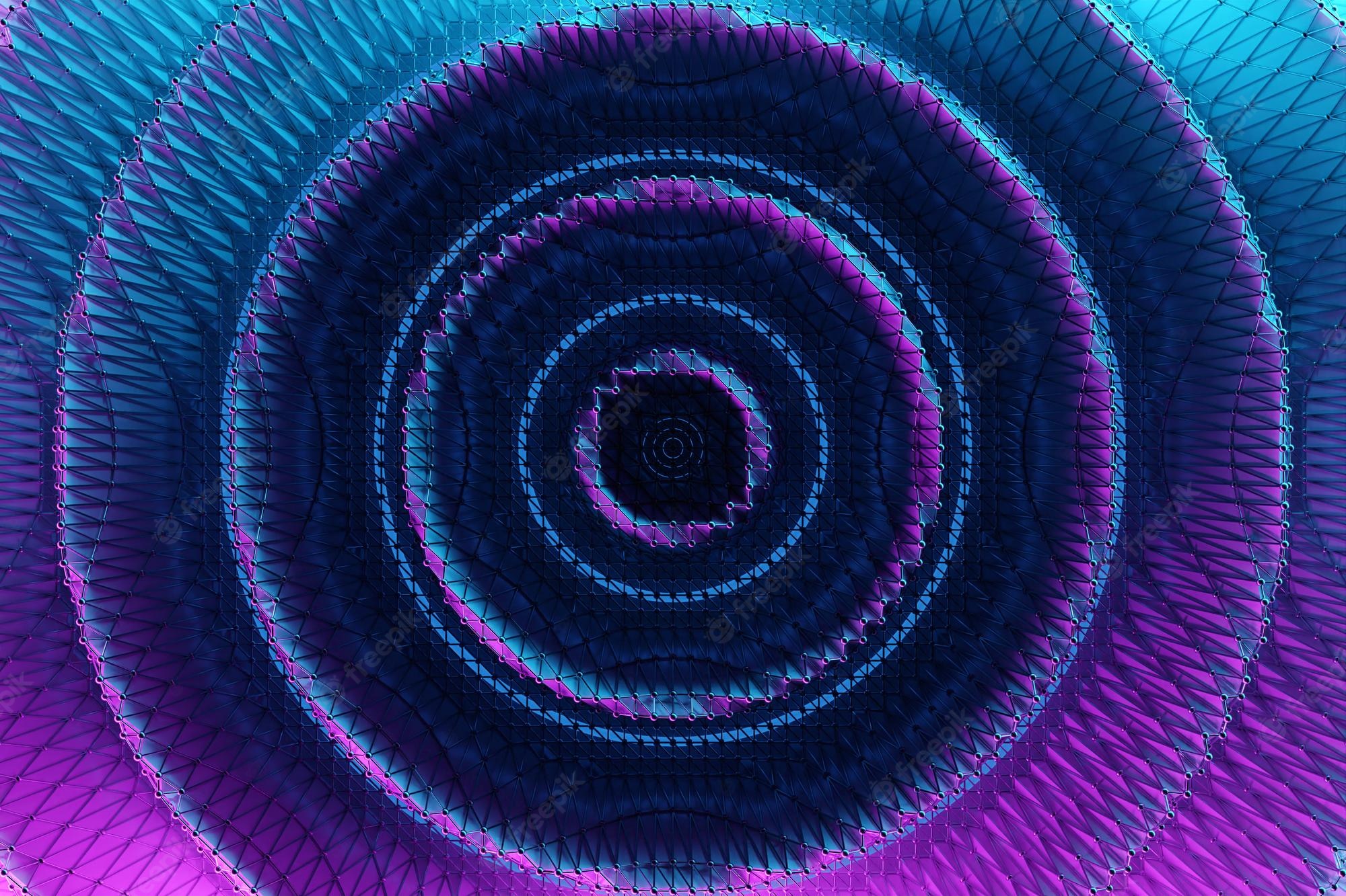 4K Spiral Shapes Purple Pink Abstract Wallpapers