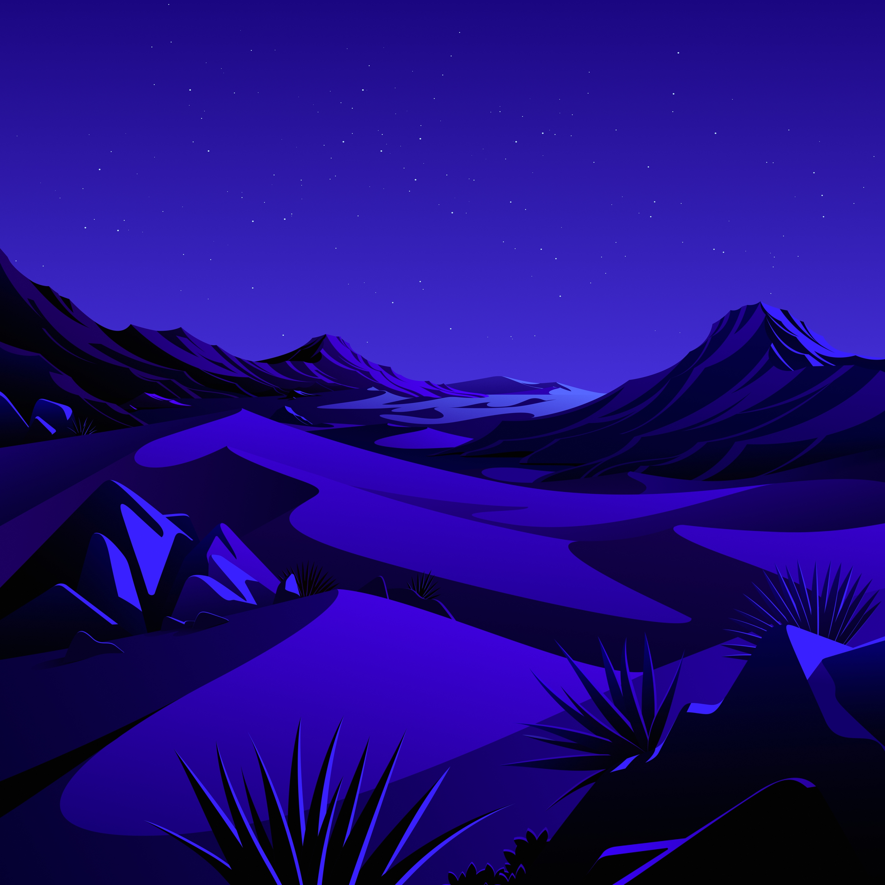 A Desert By Artist Cool Wallpapers