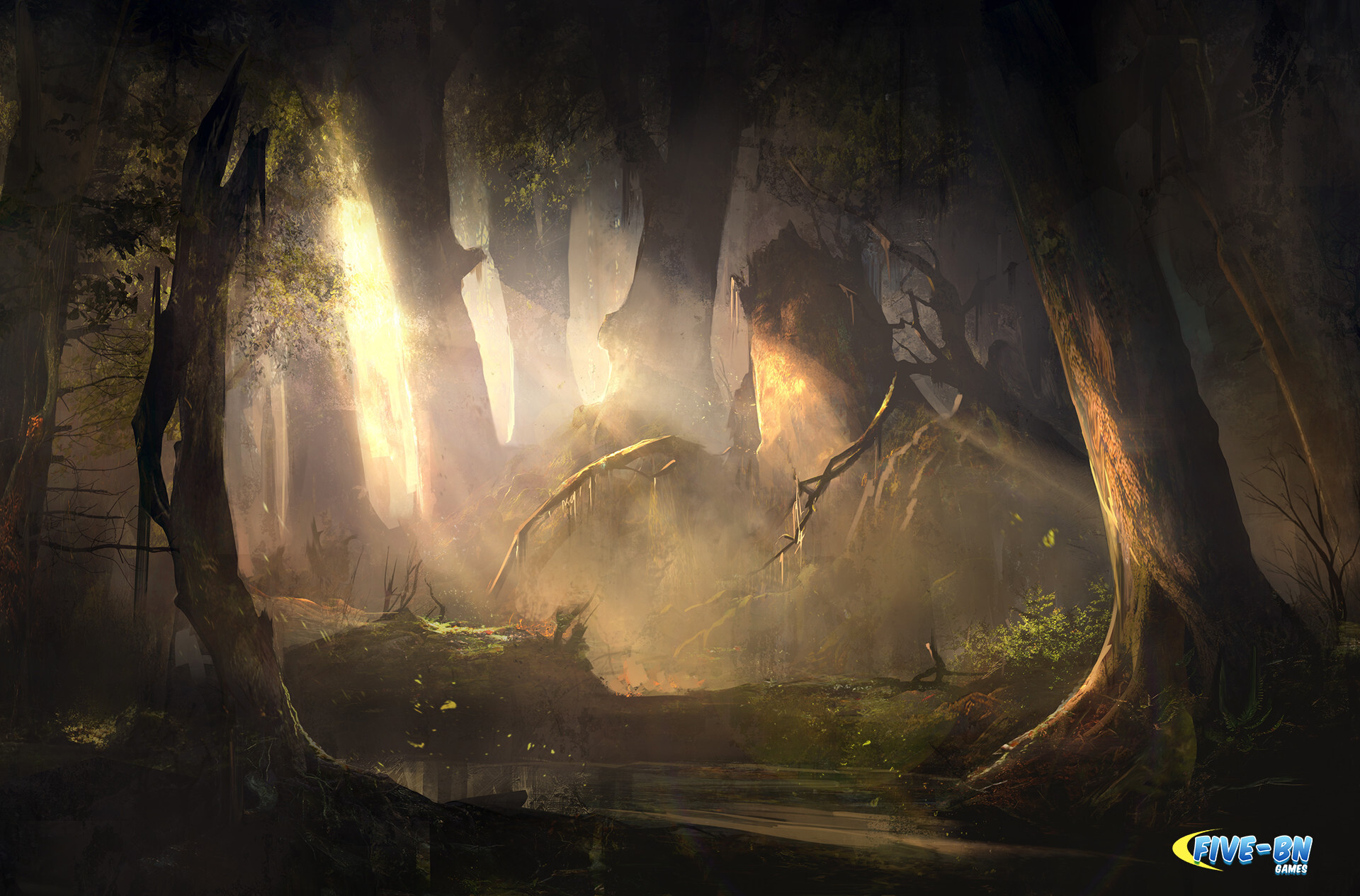 A Mysterious Forest Art Wallpapers