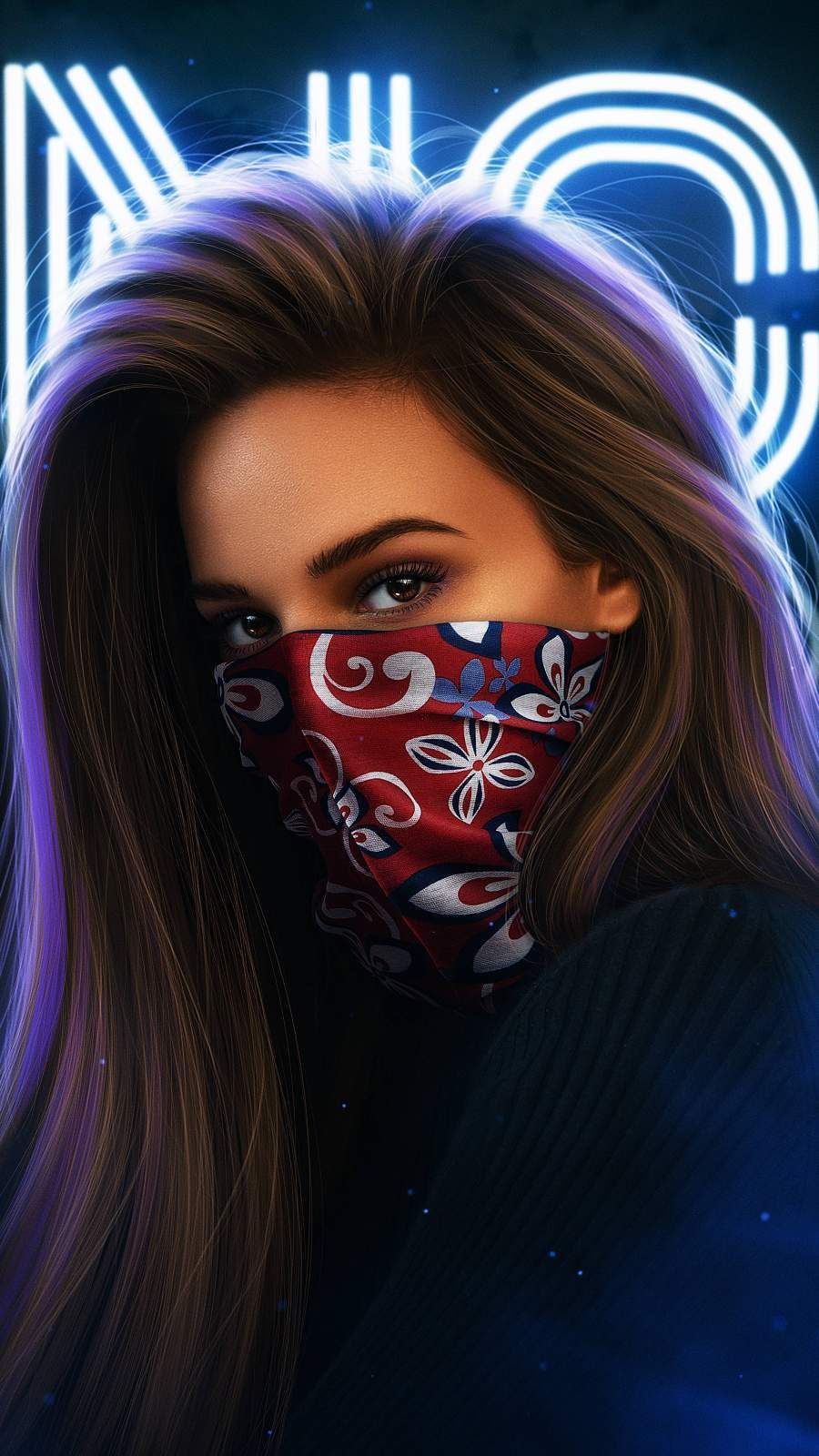 A Woman With A Mask Wallpapers