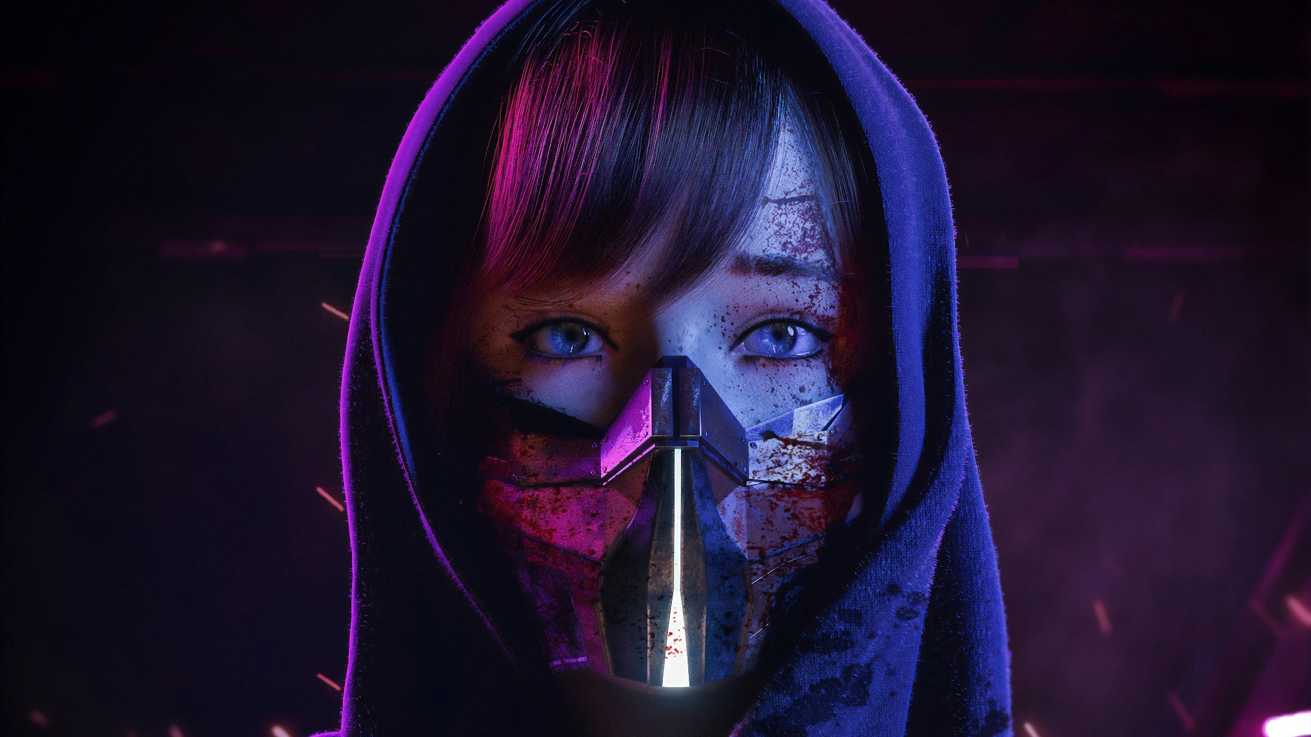 A Woman With A Mask Wallpapers