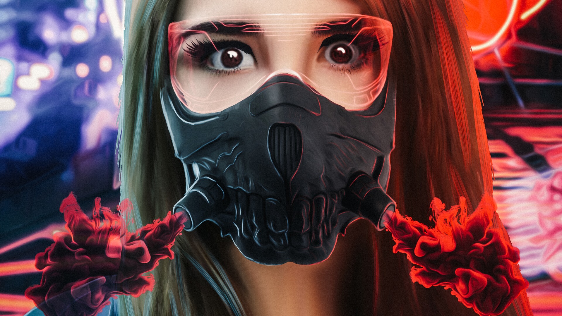 A Woman With A Mask Wallpapers