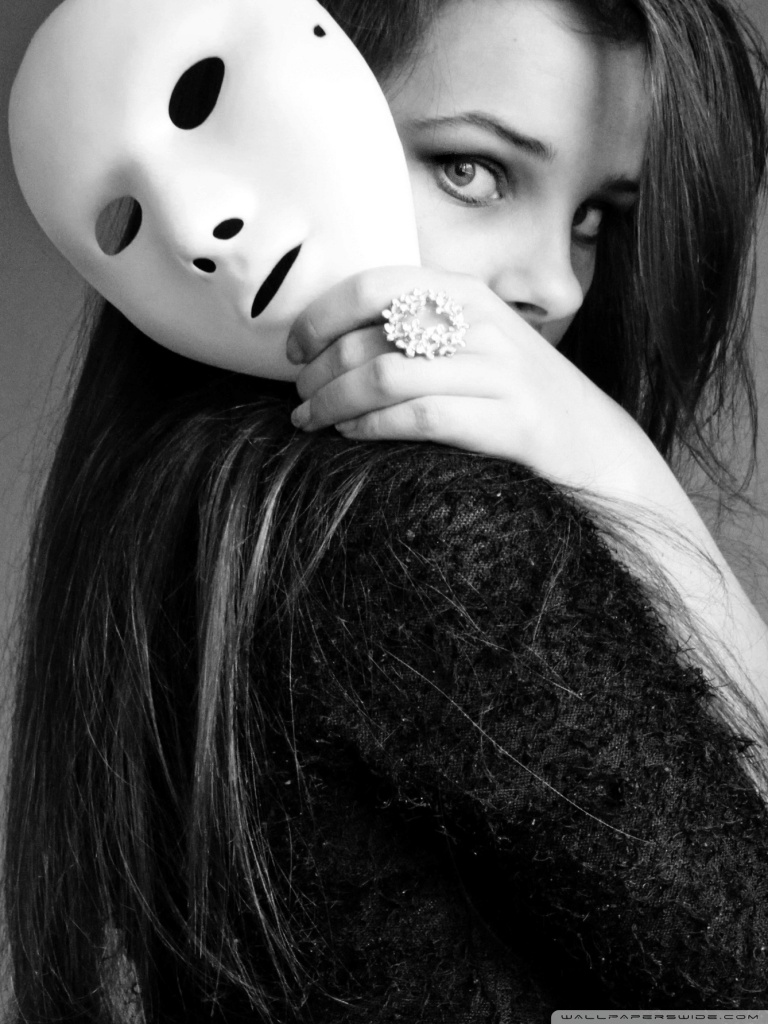 A Woman With A Mask Wallpapers
