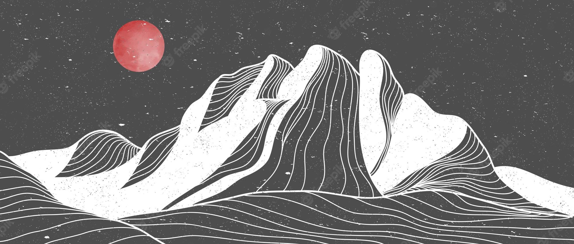 Abstract Mountain Arts Wallpapers