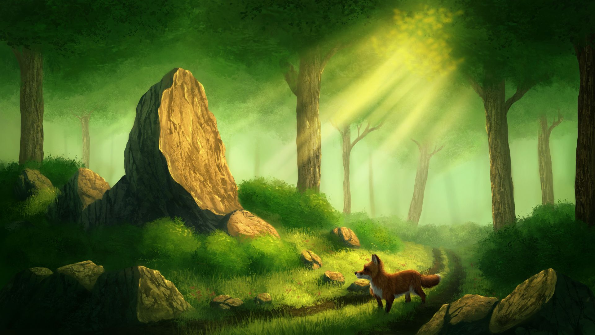 Alone Spring Adventure Digital Art Wallpapers