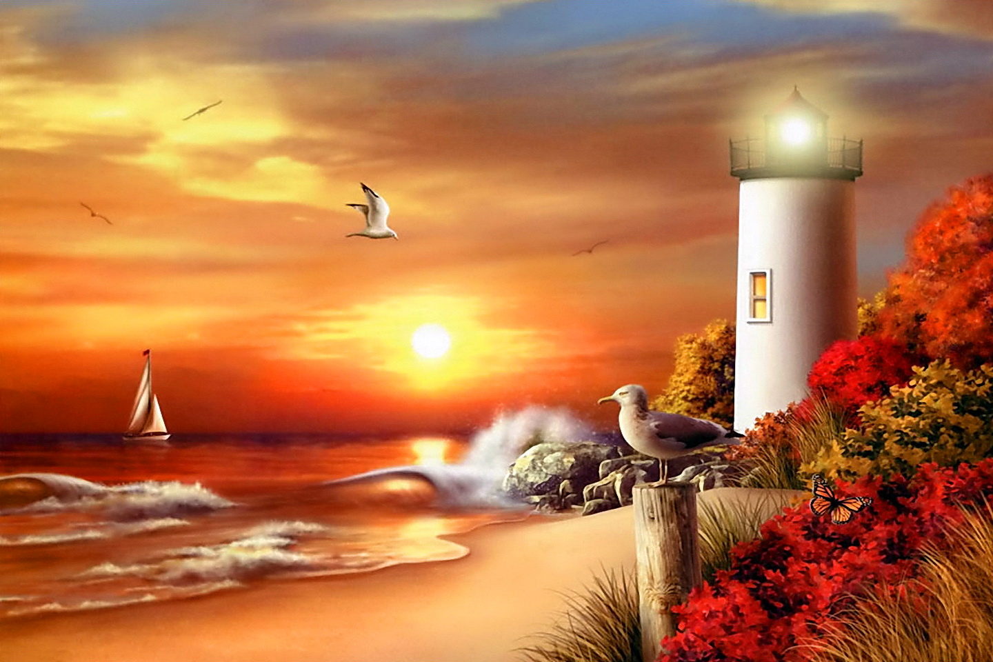 Amazing Lighthouse Art Wallpapers