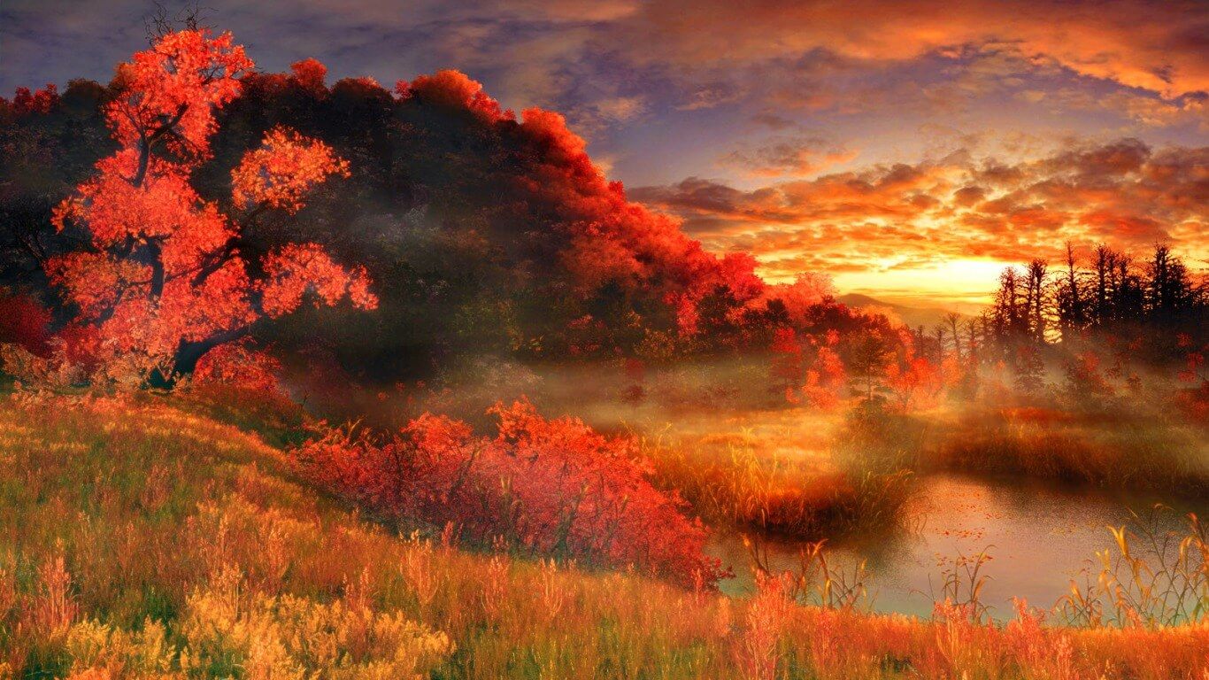 Amazing Sunset Art Wallpapers