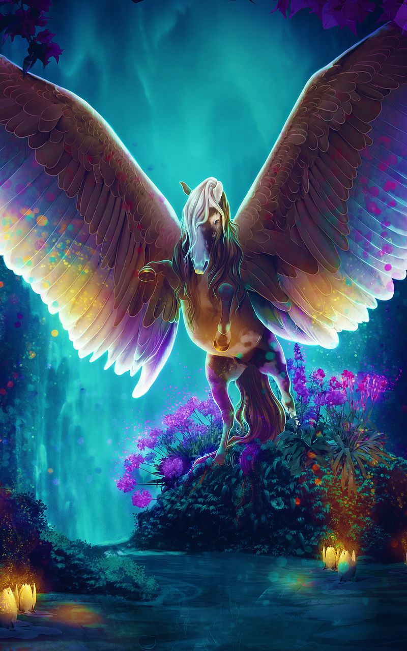 Angel Colorful Wings Wallpapers