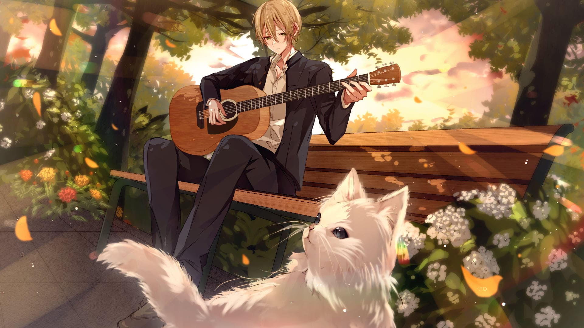 Anime Boy And Dog Wallpapers