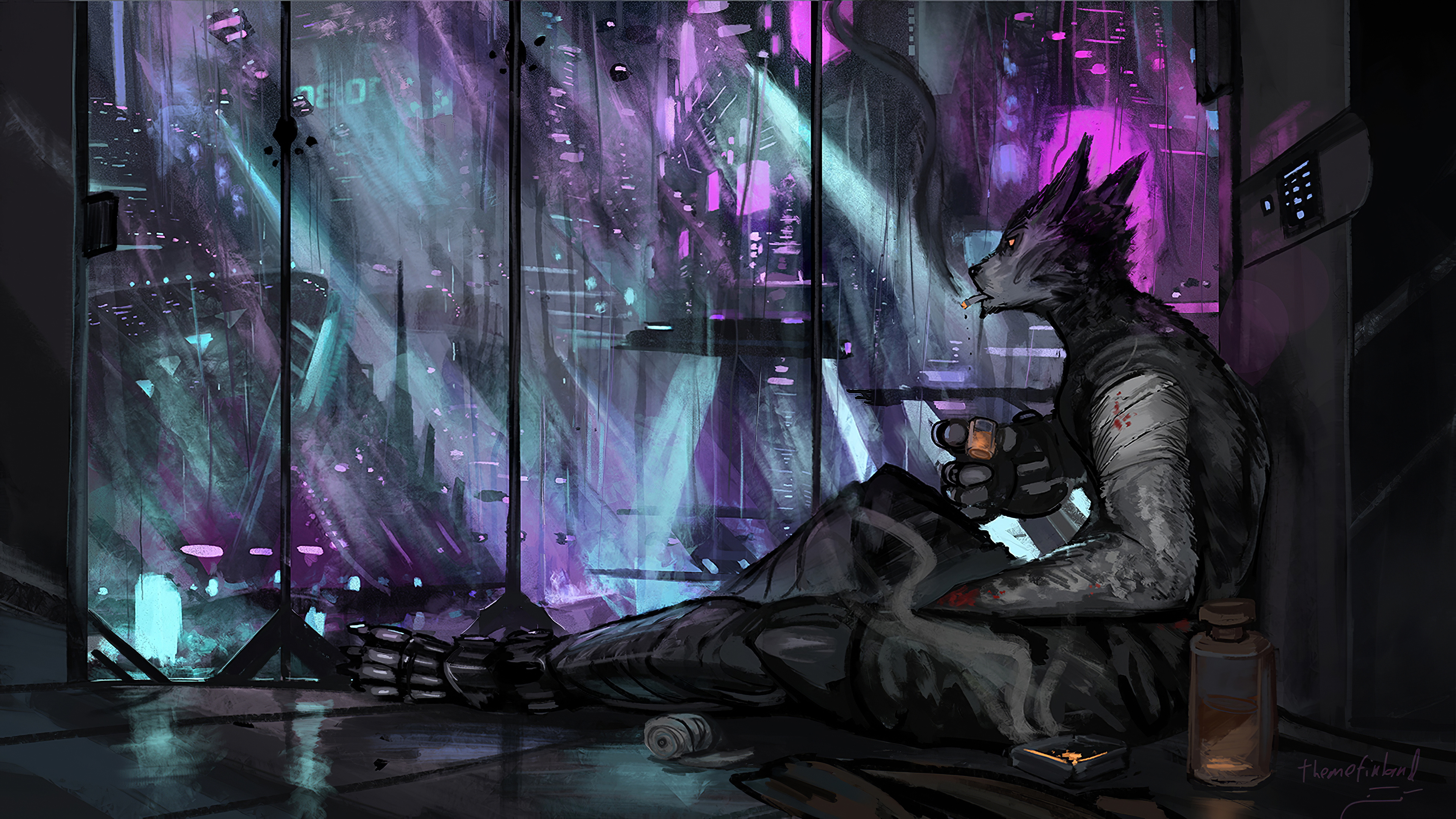 Art Cyberpunk Warriors Wallpapers