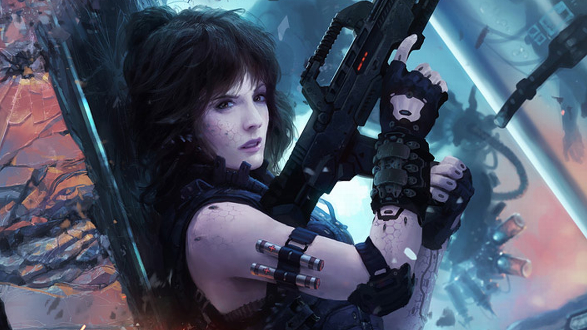 Art Cyberpunk Warriors Wallpapers