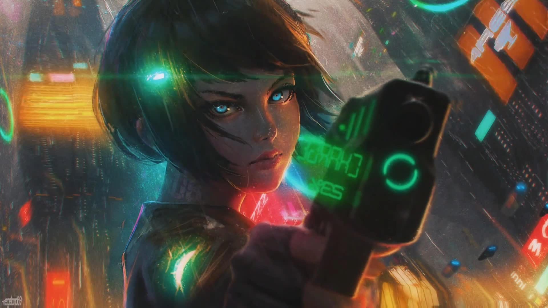 Art Cyberpunk Warriors Wallpapers