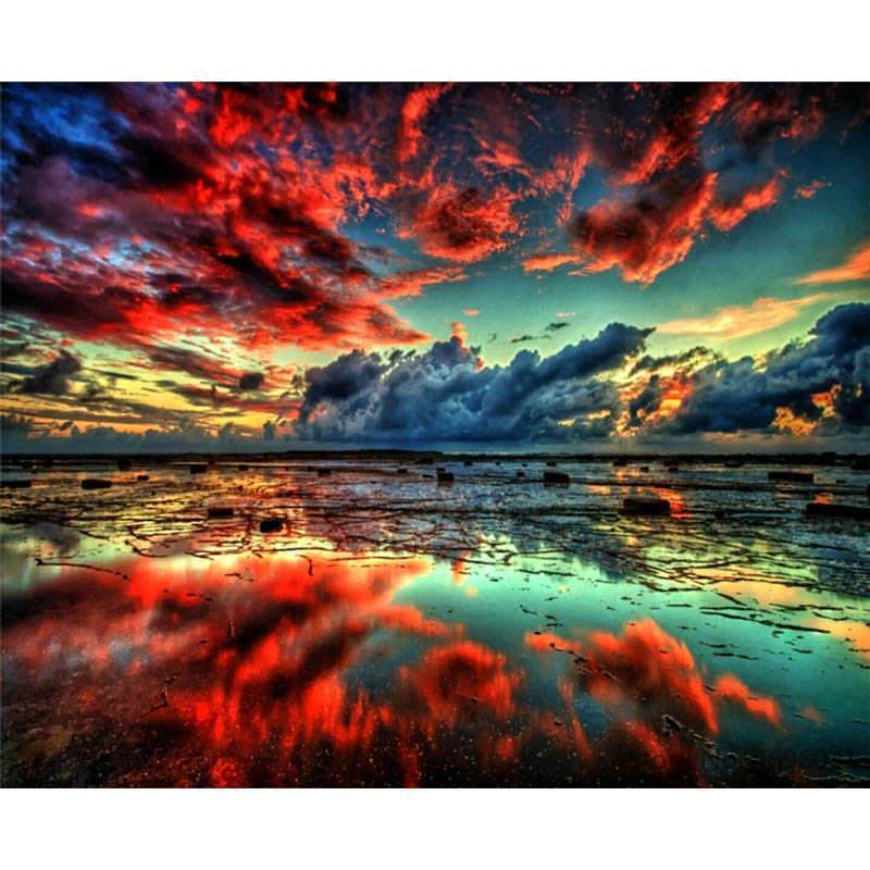 Artistic 4K Cloudy Sunset Wallpapers