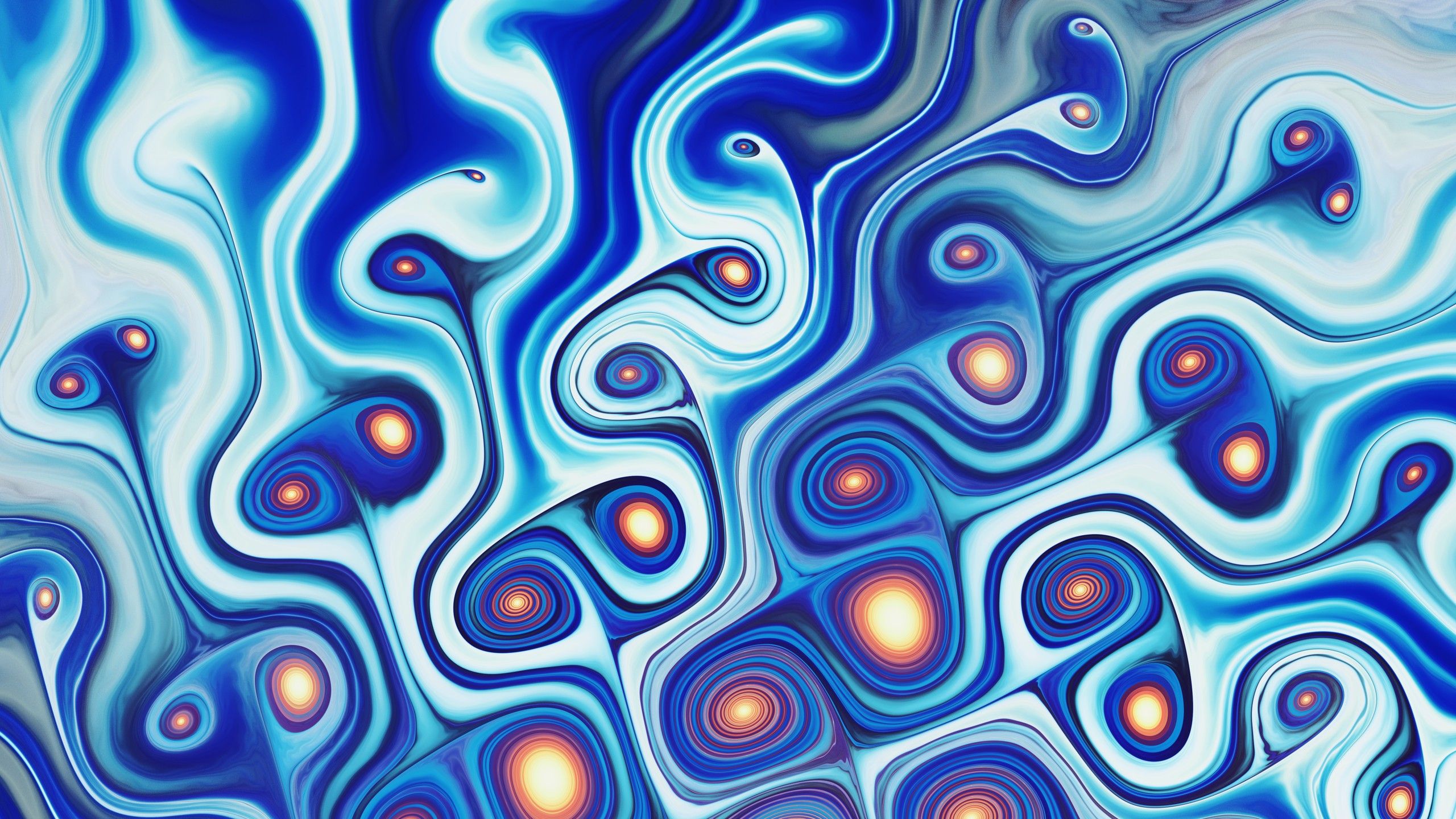 Artistic Blue Swirl Wallpapers