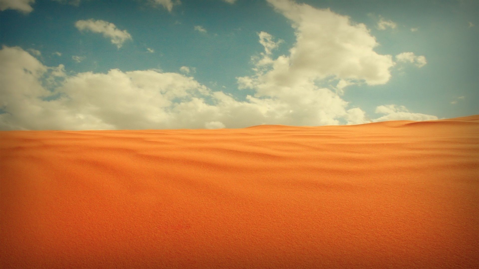 Artistic Cloudy Desert Wallpapers