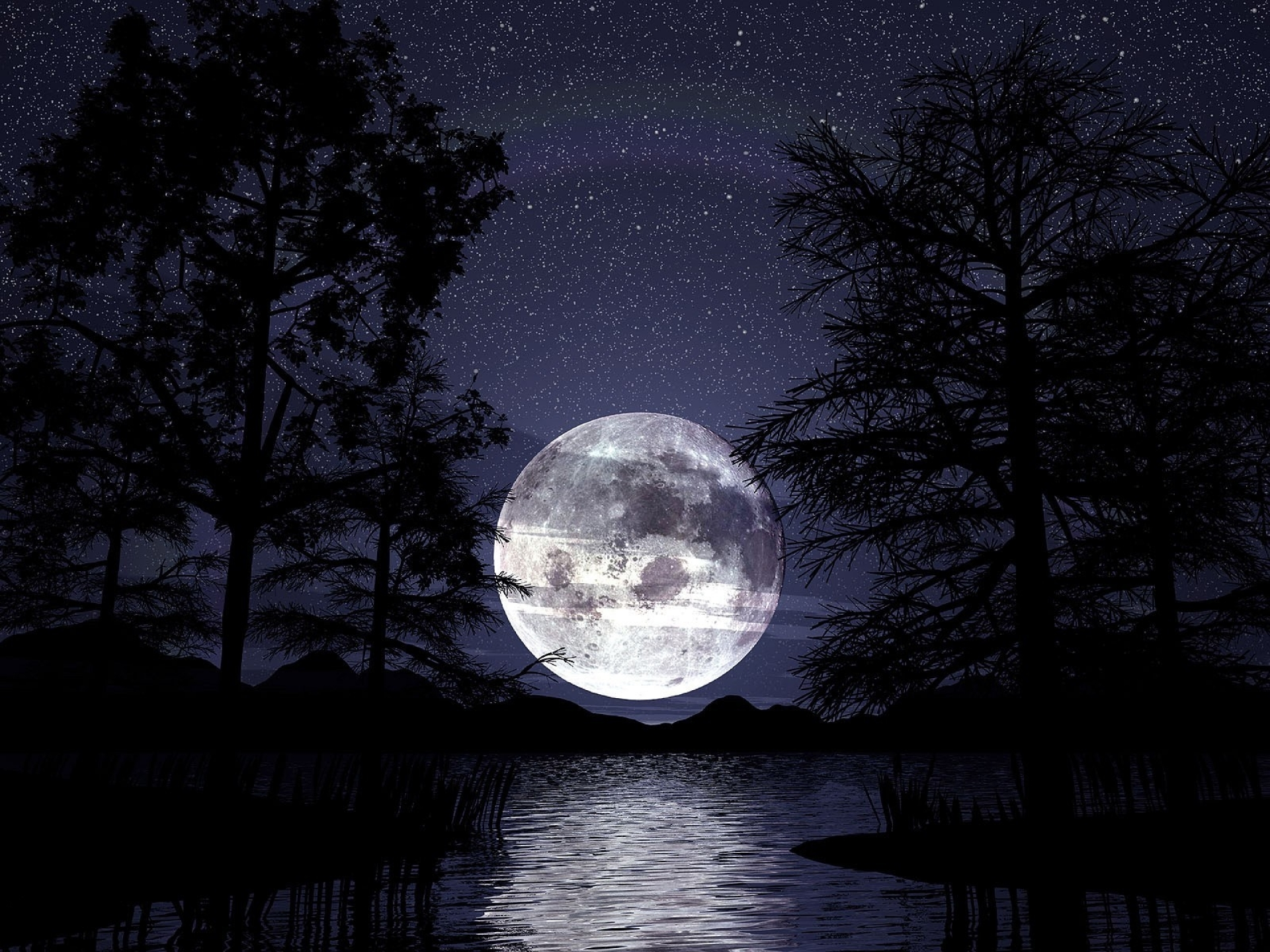 Artistic Full Moon Wallpapers