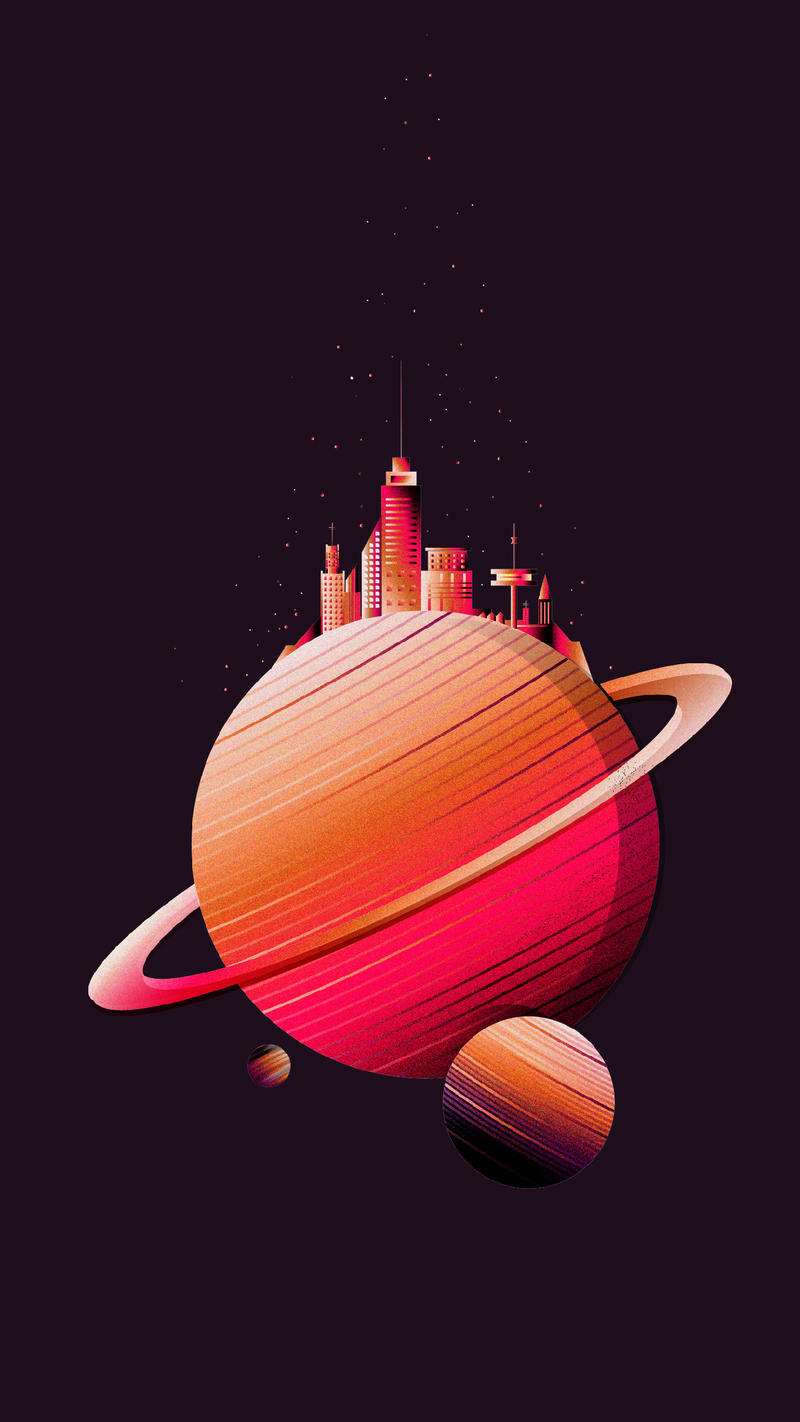 Artistic Minimalism Planet New Wallpapers