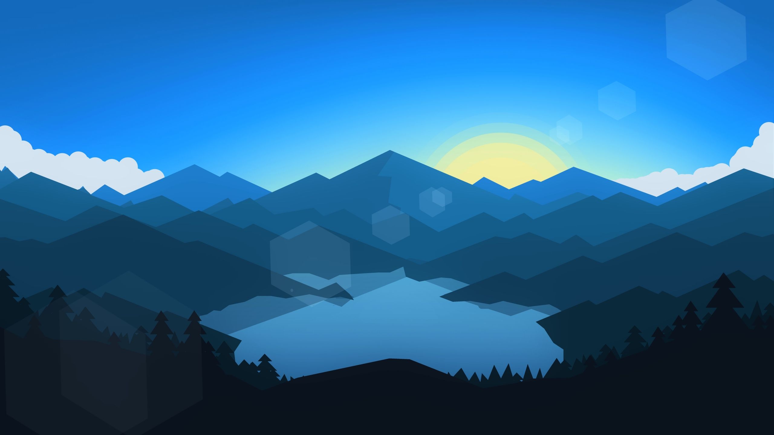 Artistic Mountain Shapes Wallpapers