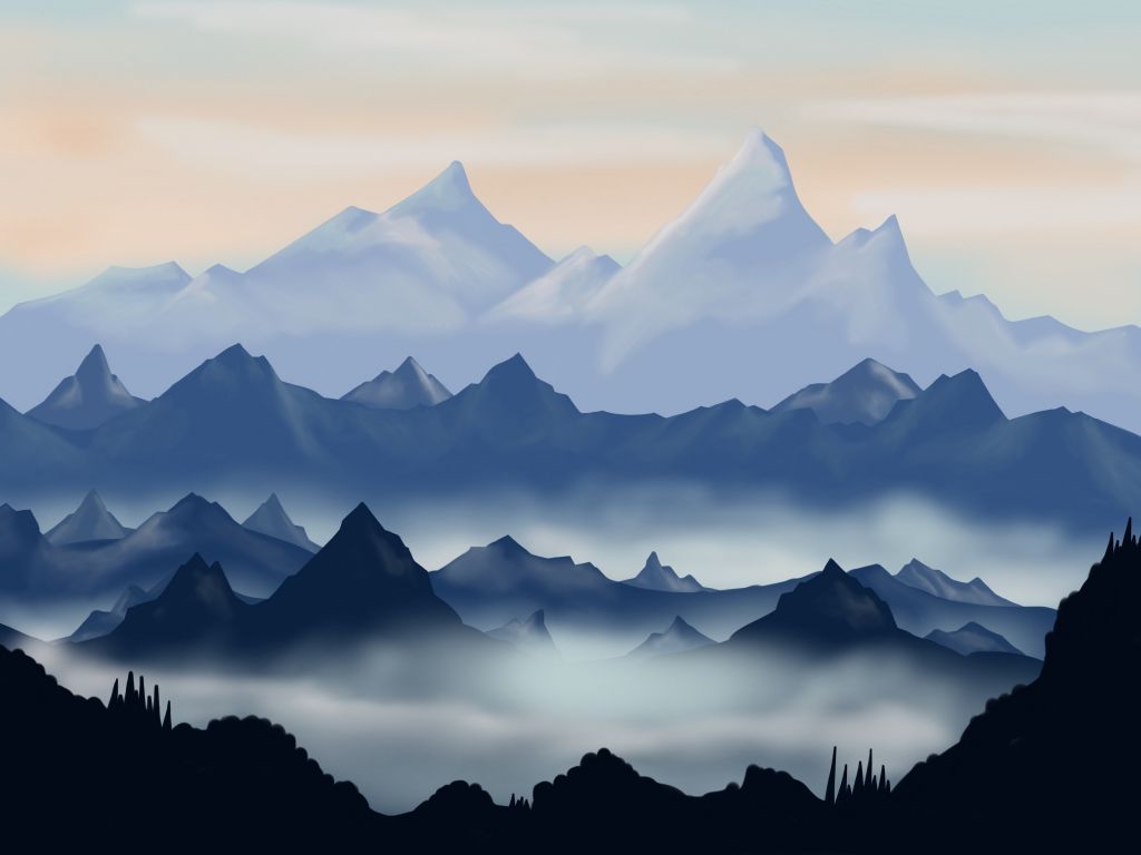 Artistic Mountains Wallpapers