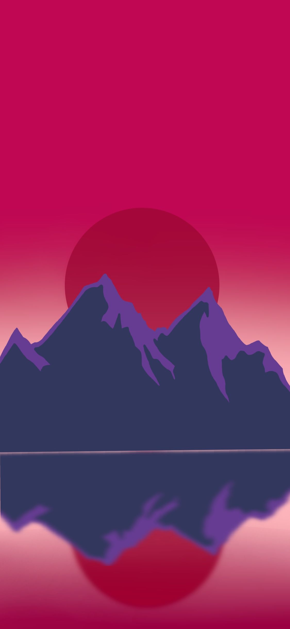 Artistic Sunset And Mountain Top Wallpapers