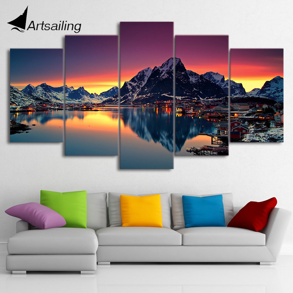 Artistic Sunset At Lake Wallpapers