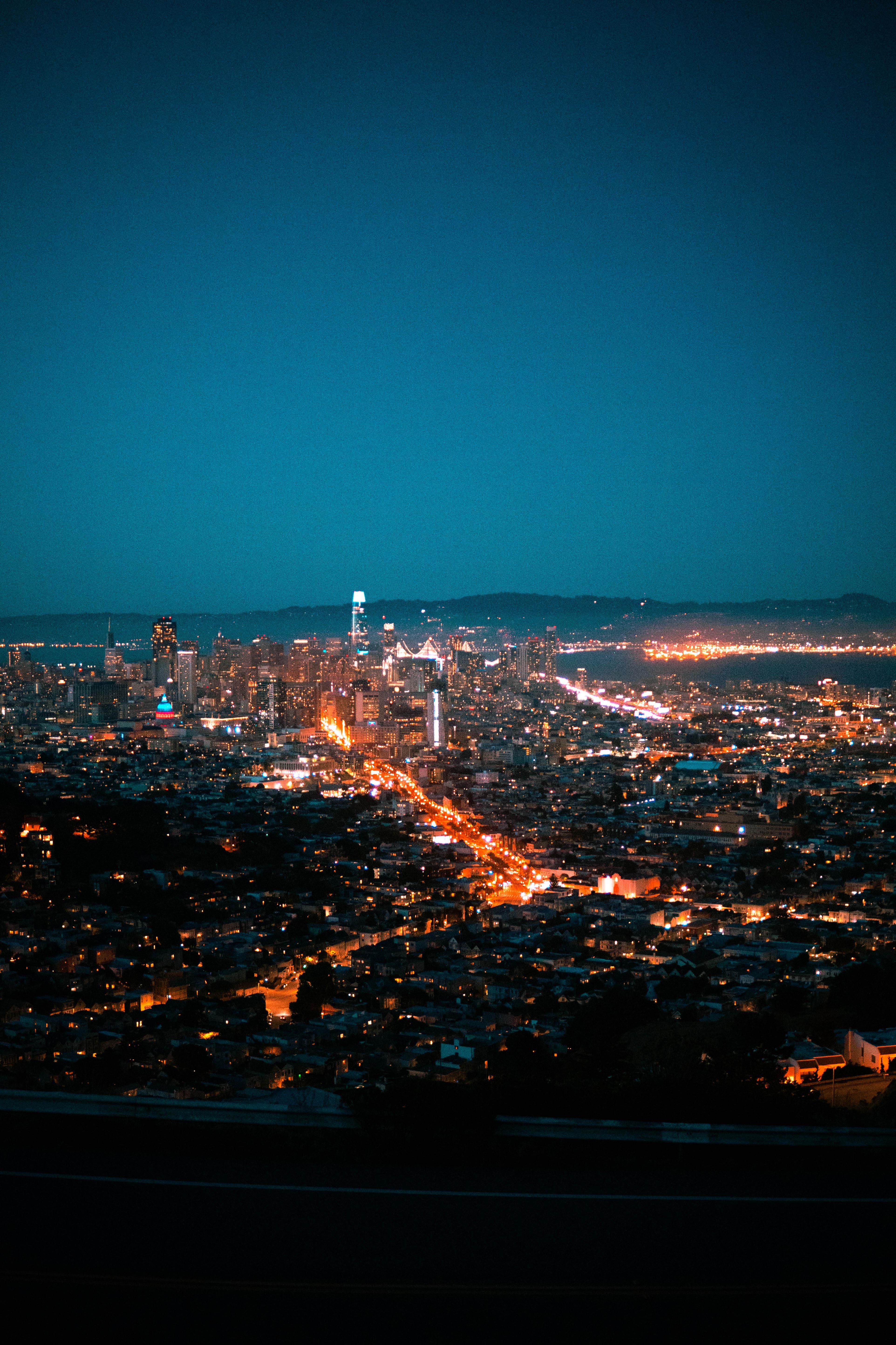 Artistic Sunset San Francisco Cityscape Wallpapers