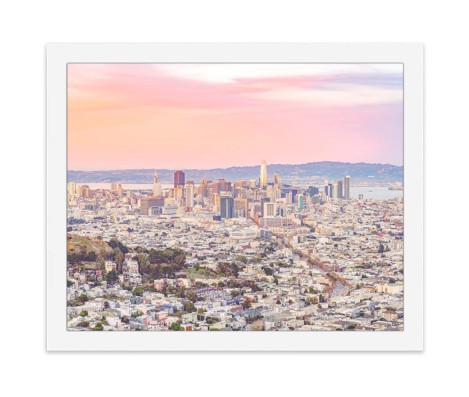 Artistic Sunset San Francisco Cityscape Wallpapers