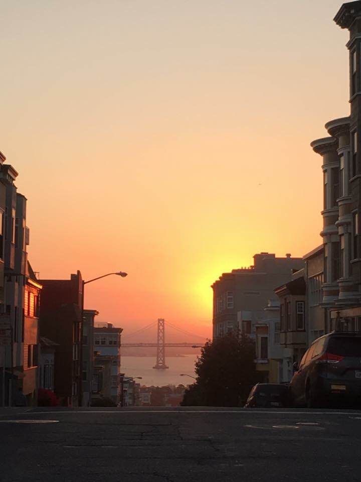 Artistic Sunset San Francisco Cityscape Wallpapers