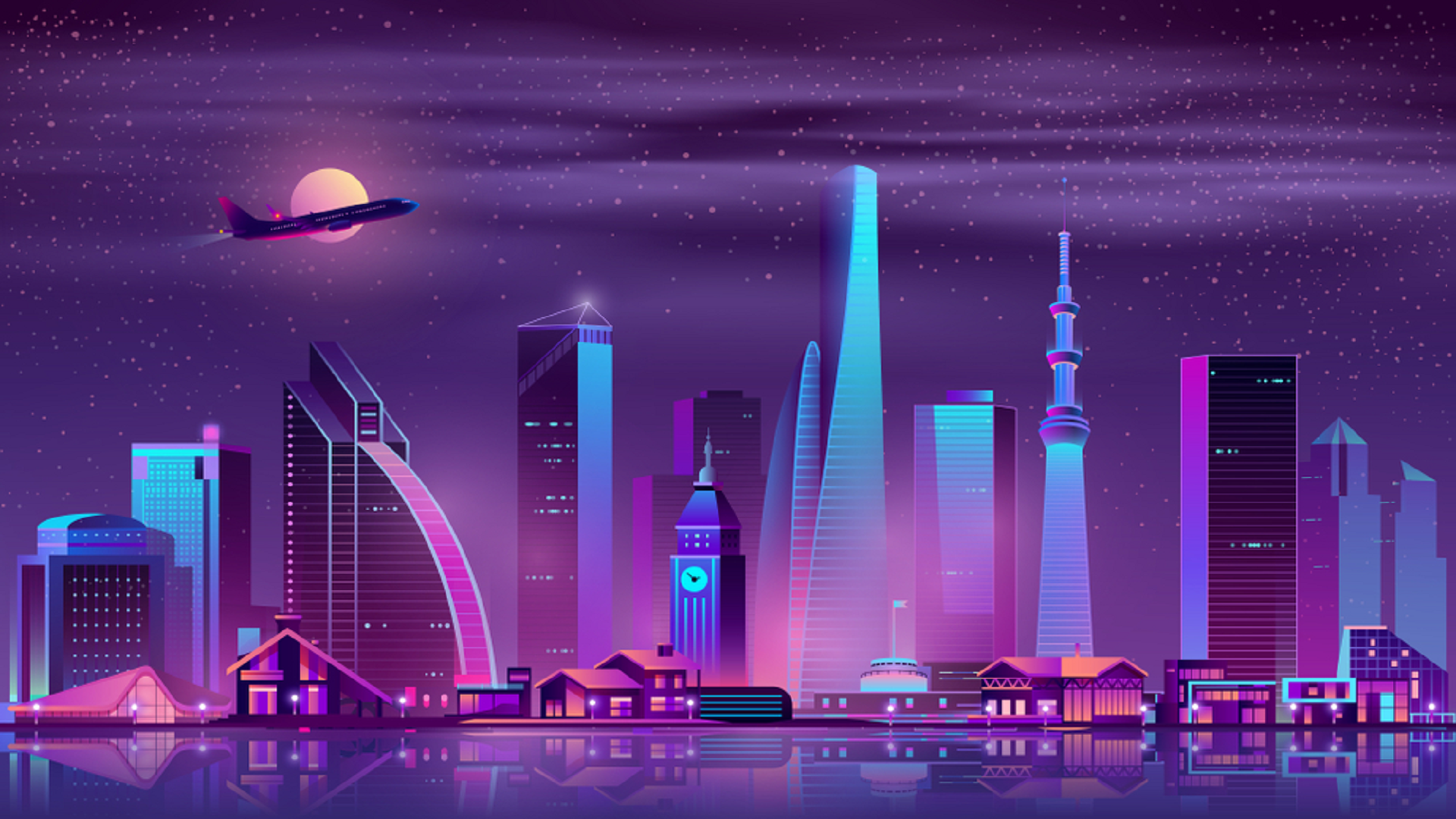Artistic Synthwave Hd City Wallpapers