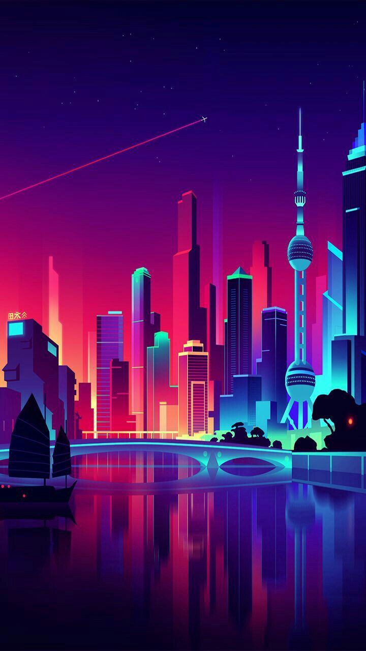 Artistic Synthwave Hd City Wallpapers