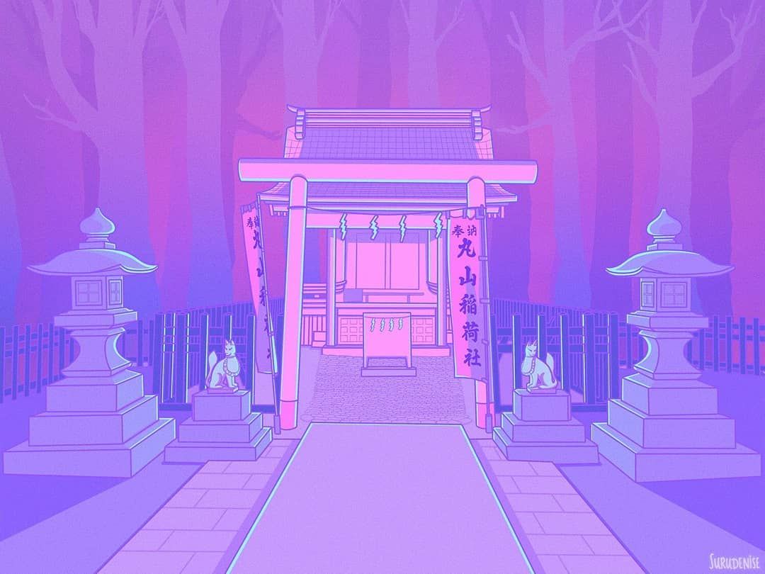 Artistic Vaporwave Purple Wallpapers