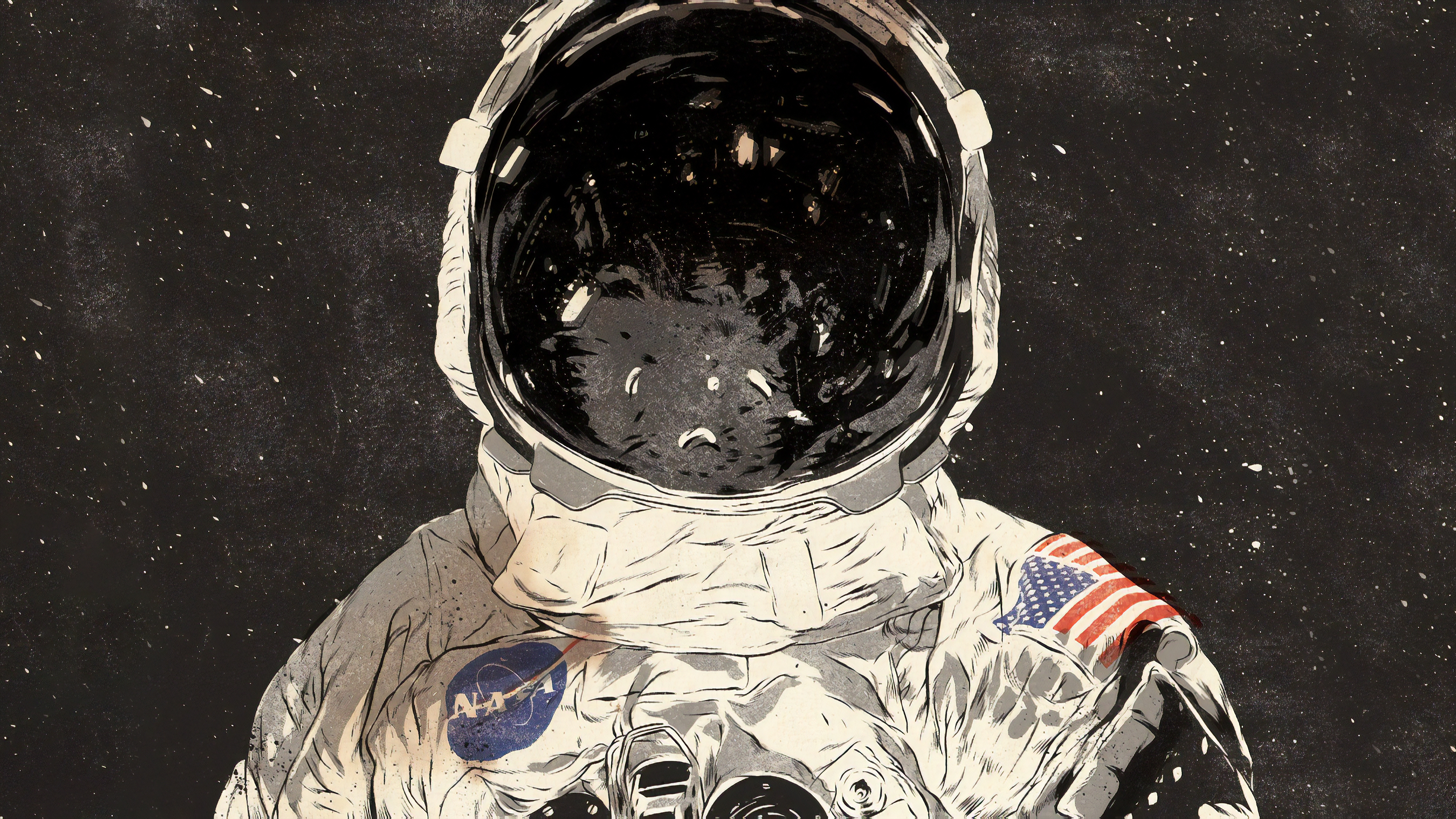 Astronaut Art 4K Wallpapers