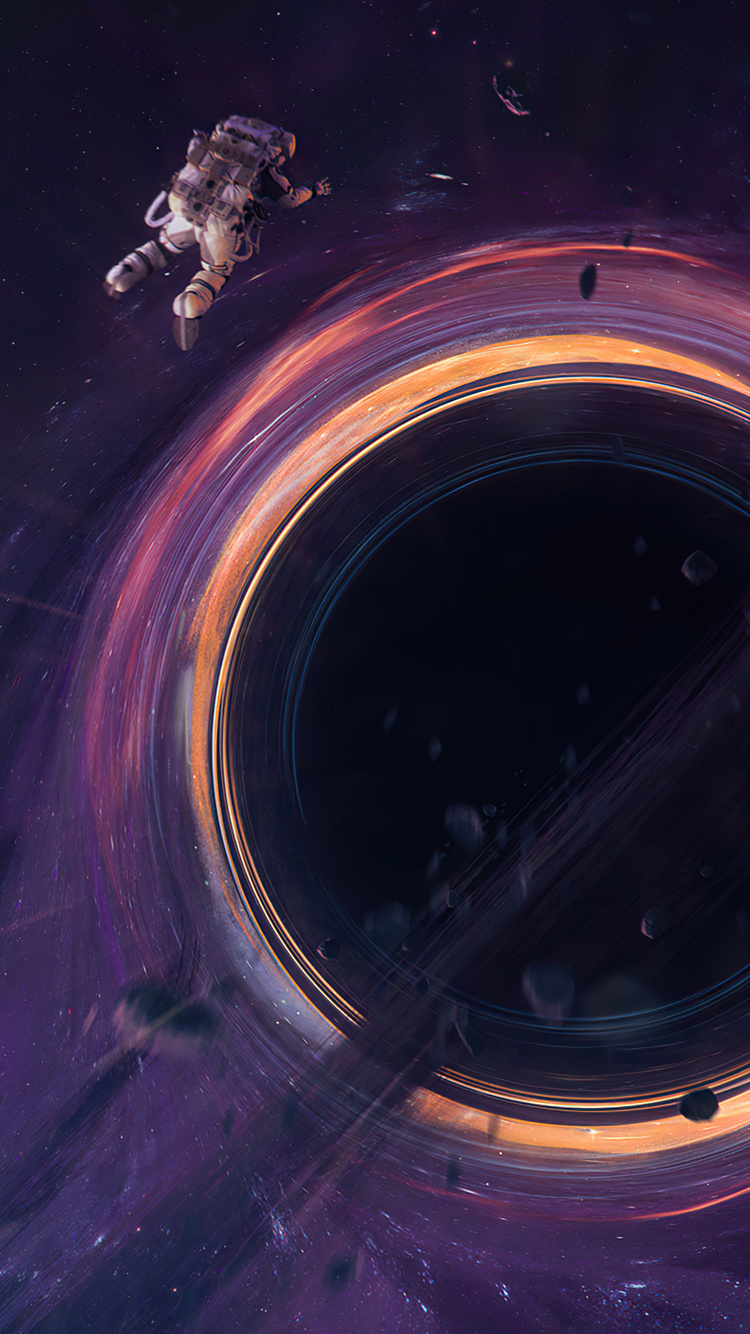 Astronaut Falling In Black Hole Wallpapers