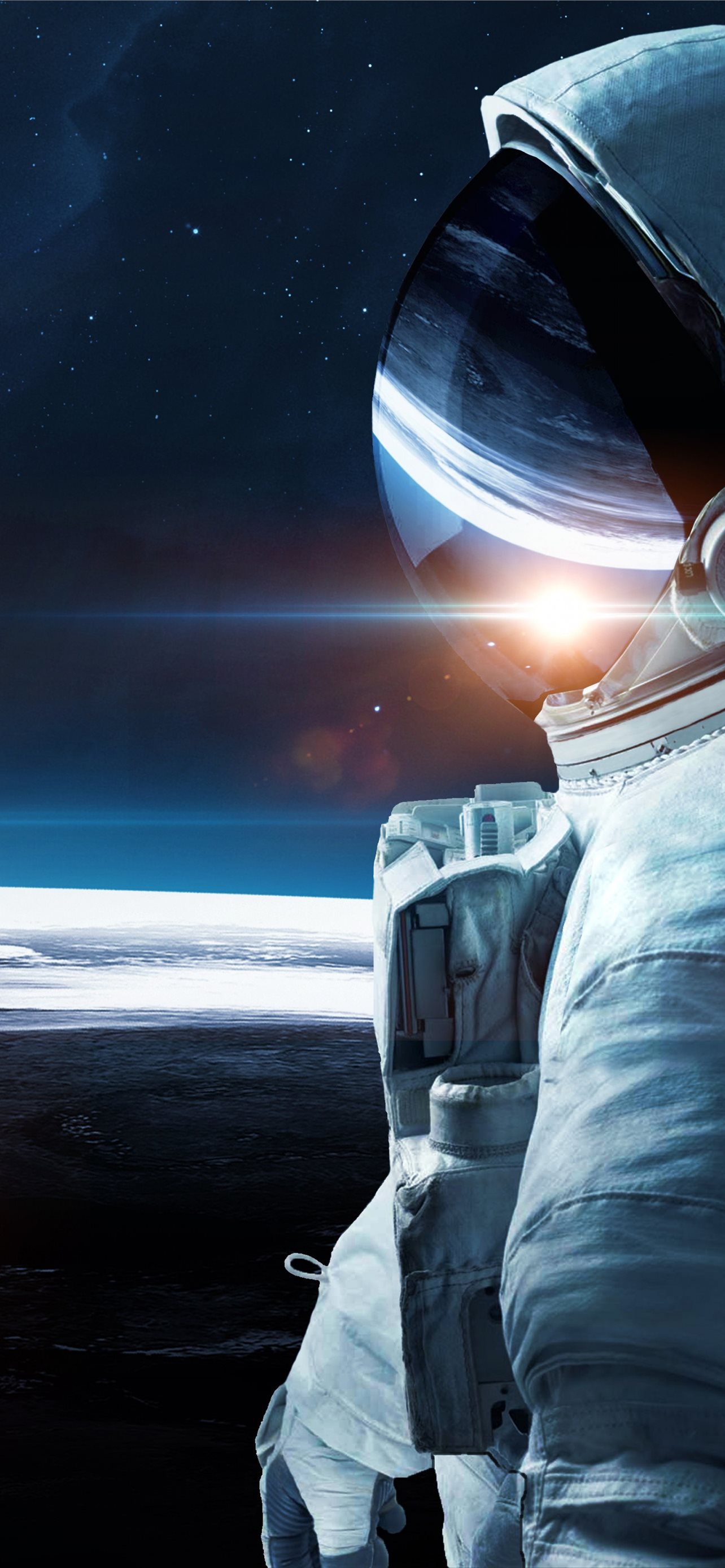 Astronaut Flying In The Space 5K Wallpapers