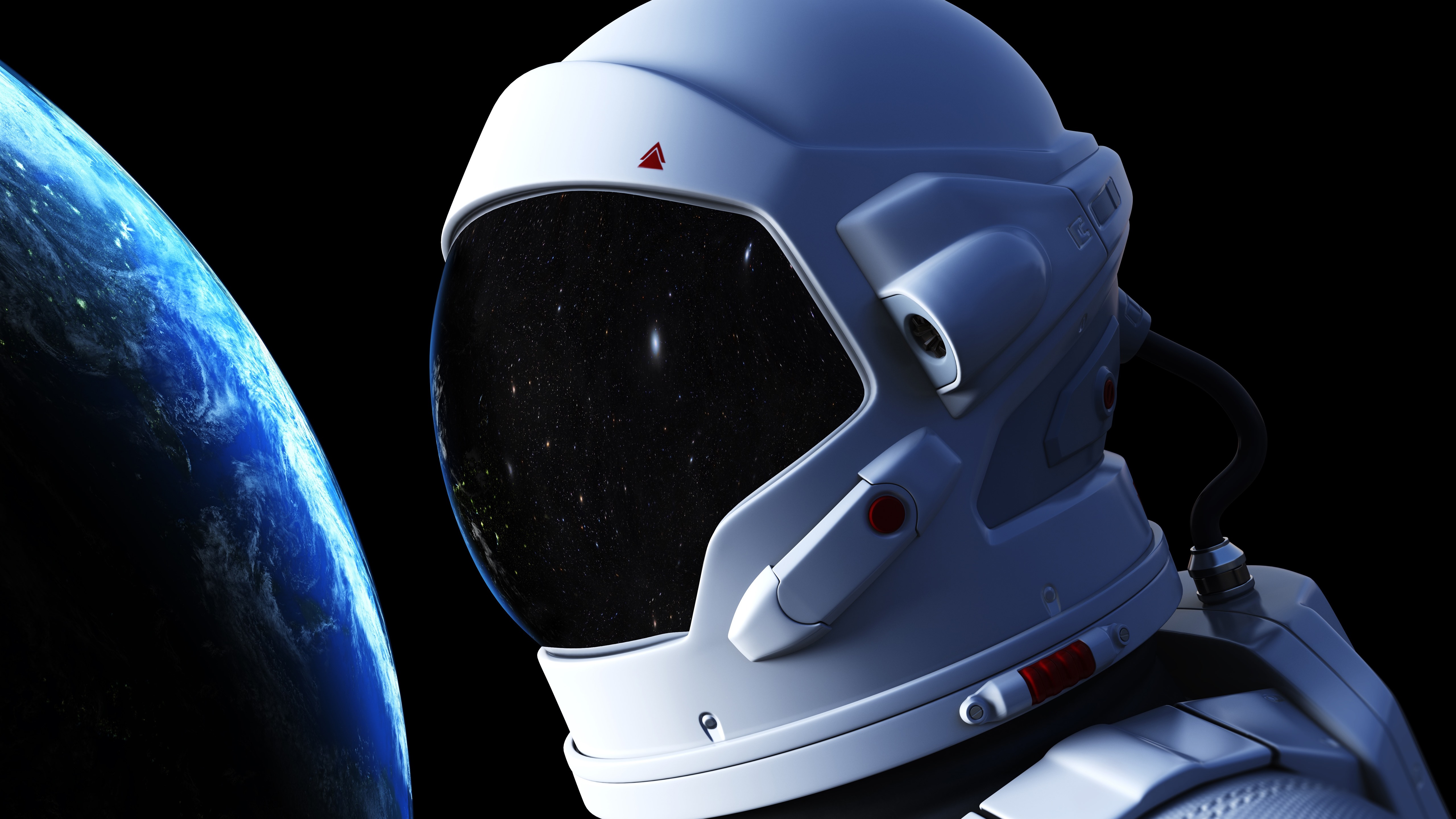 Astronaut Flying In The Space 5K Wallpapers