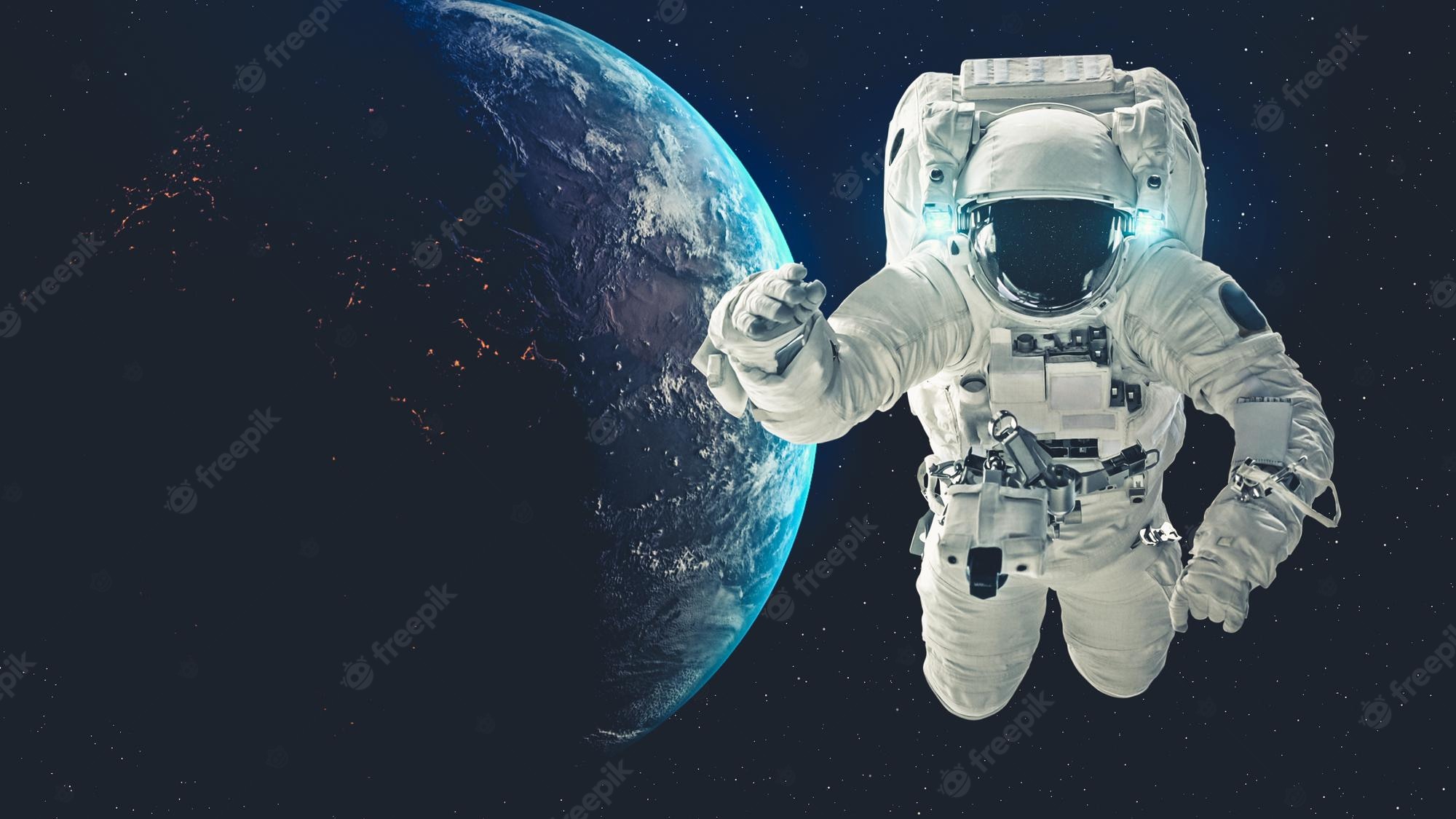 Astronaut Flying In The Space 5K Wallpapers