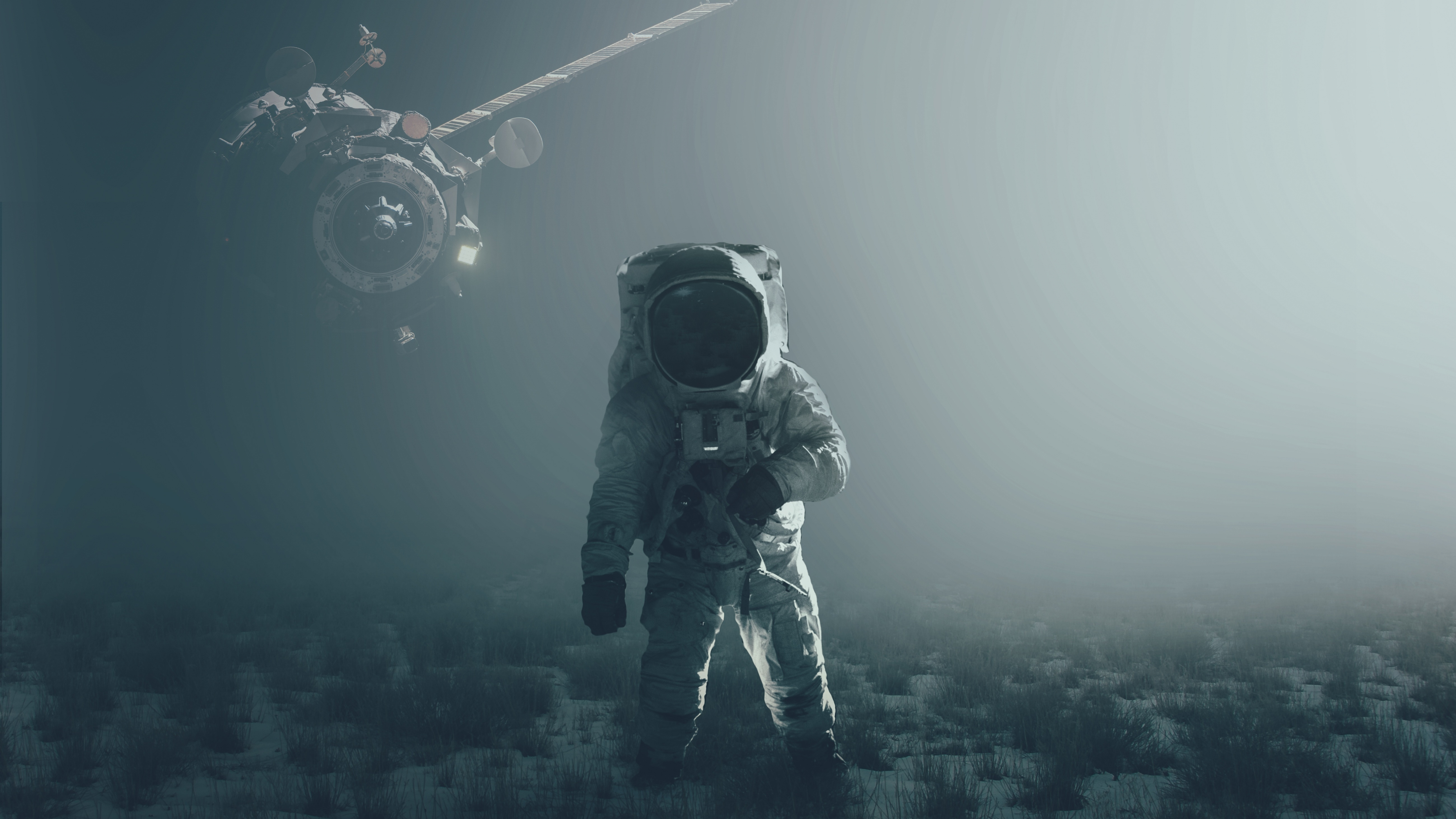 Astronaut Flying In The Space 5K Wallpapers