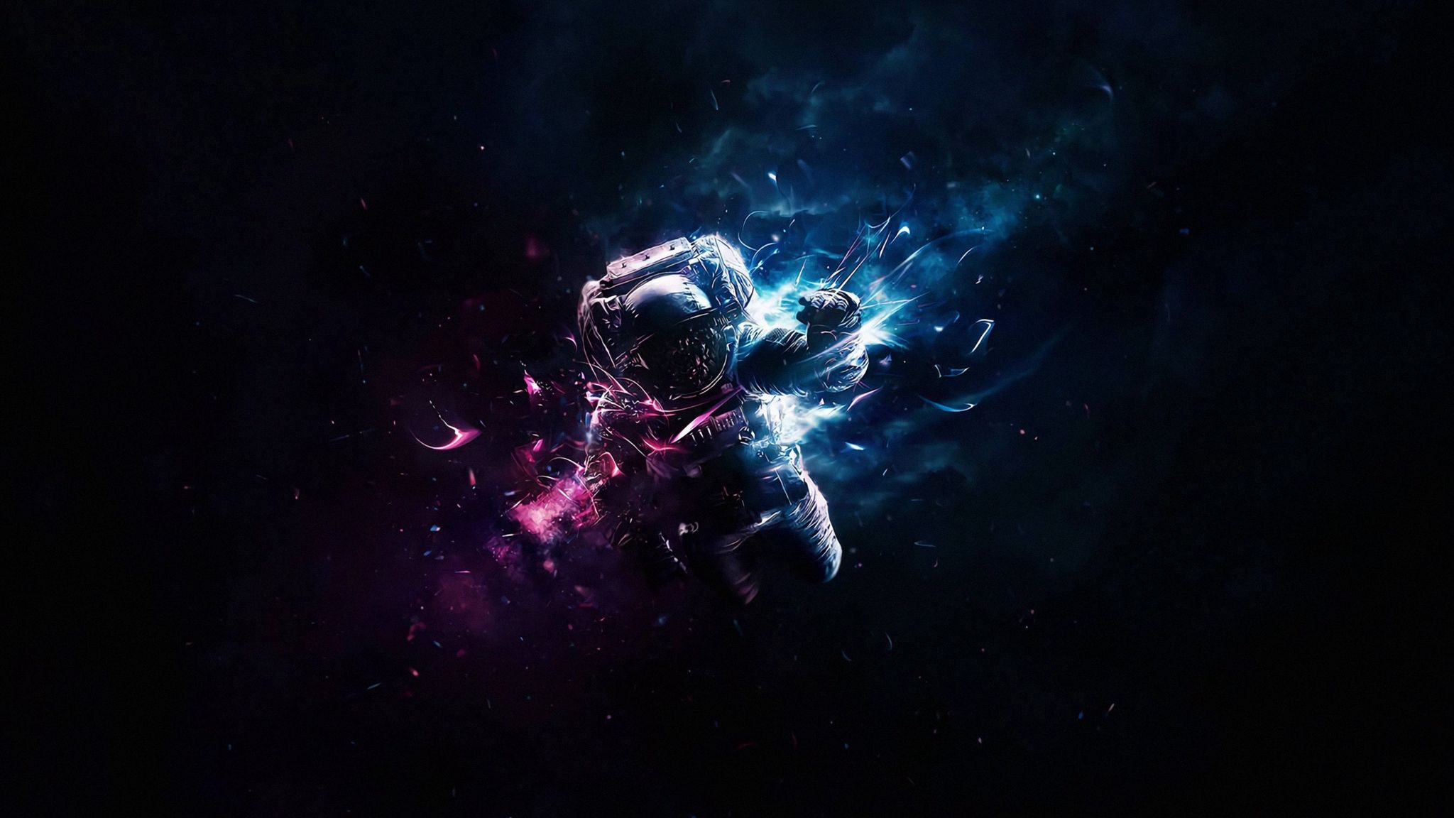 Astronaut Flying In The Space 5K Wallpapers