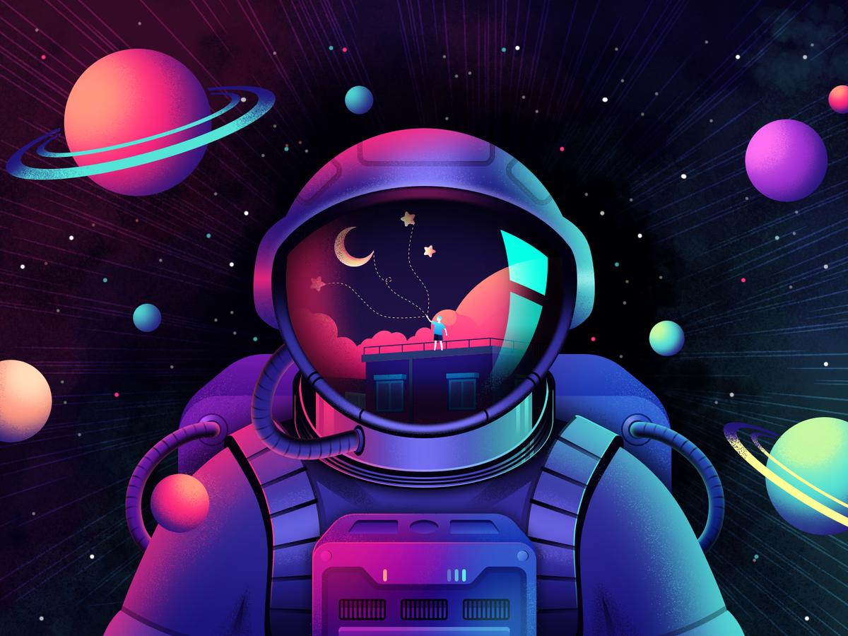 Astronaut In Dream Space Wallpapers