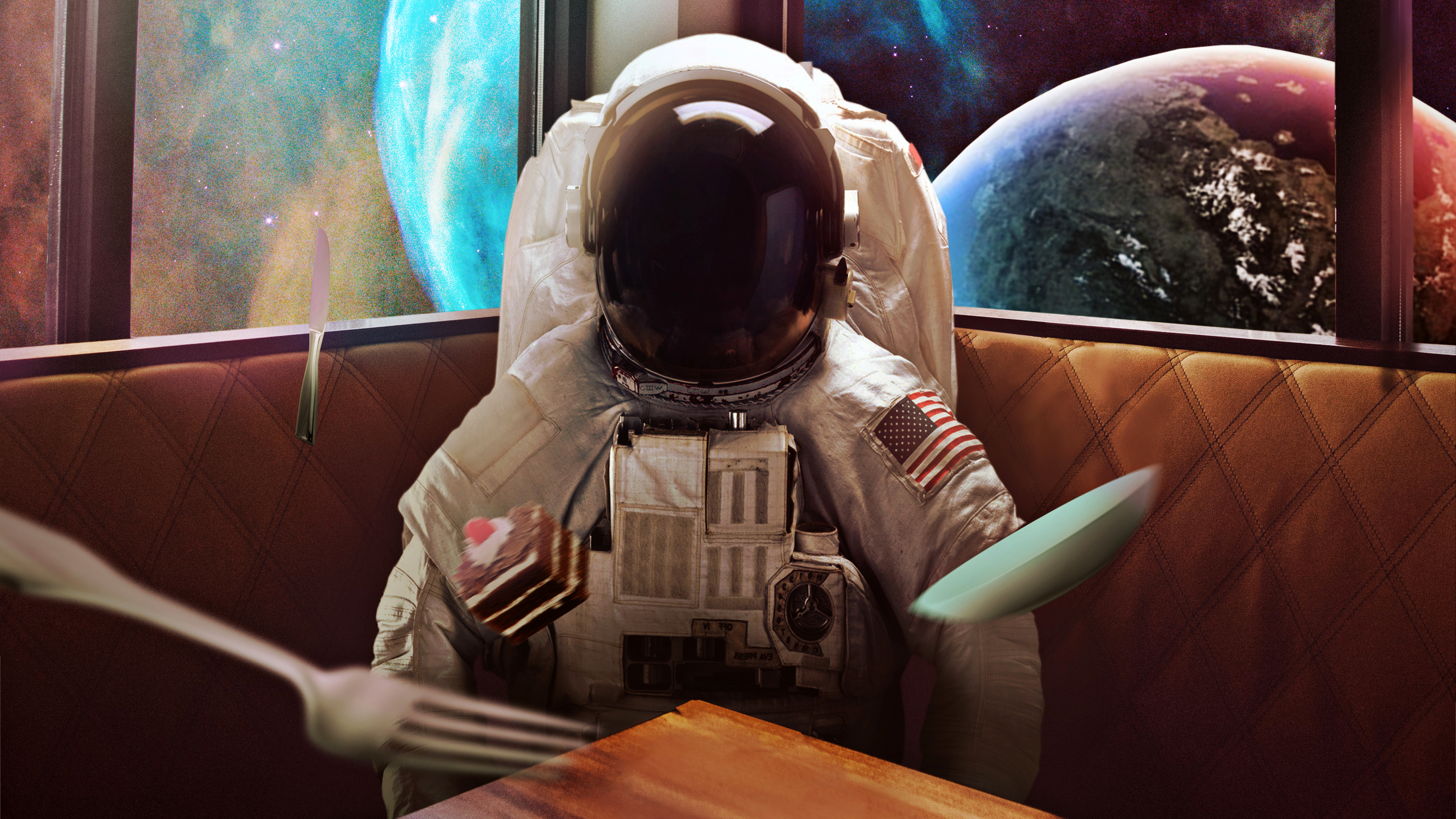 Astronaut In Dream Space Wallpapers