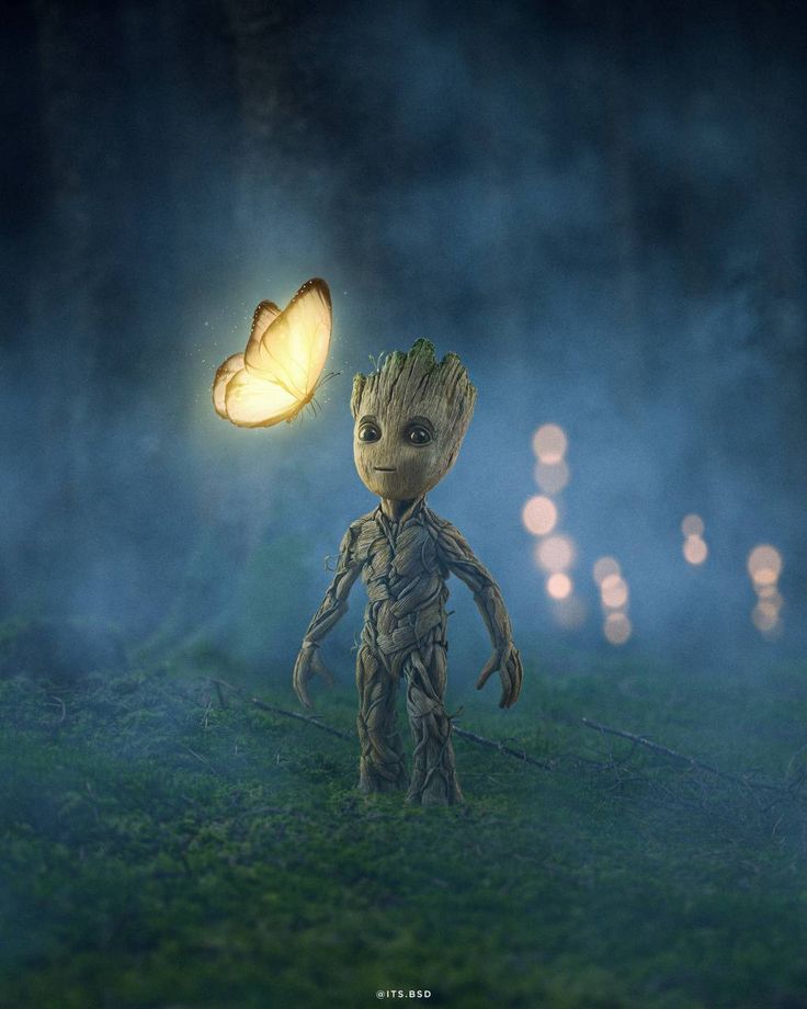 Baby Groot Artwork Wallpapers