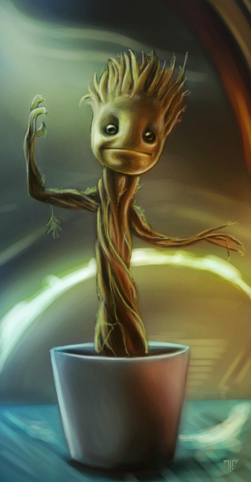 Baby Groot Artwork Wallpapers